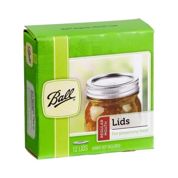 Ball Regular Mouth Mason Jar Lids - 12-Count Pack of 24 (288 Lids Total) - Airtight Canning Lids for Preserving, Pickling, Juice, Jam & Jelly - Perfect for Home Canning, Food Storage & DIY Projects