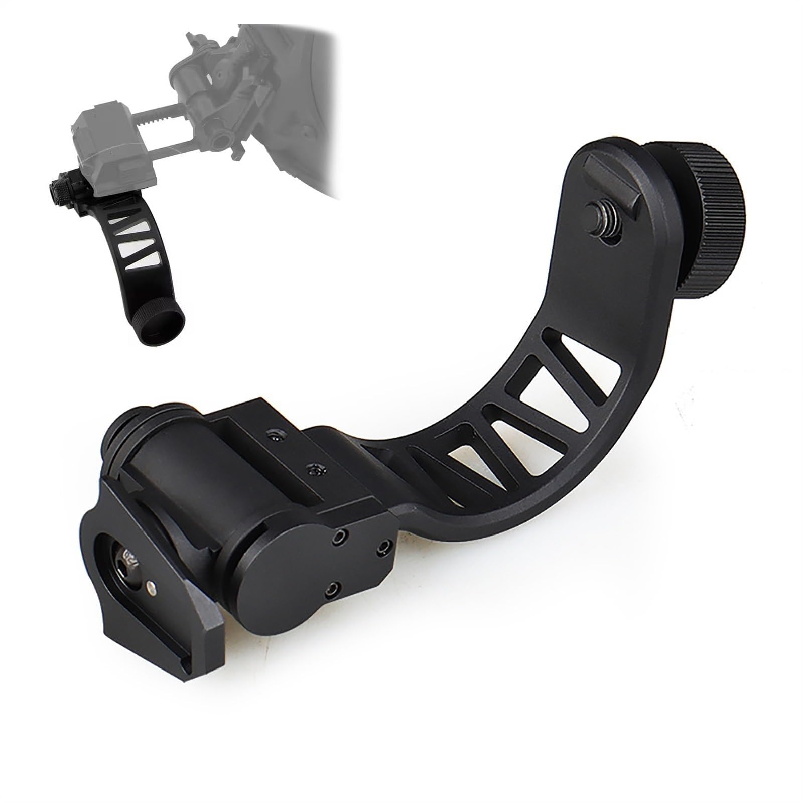 PVS-14 J-Arm Dovetail Mount - Compatible with PVS-14 Night Vision Monocular & L4G24 Mount - Helmet Mount for Night Vision Goggles - Perfect for Military, Hunting & Tactical Operations