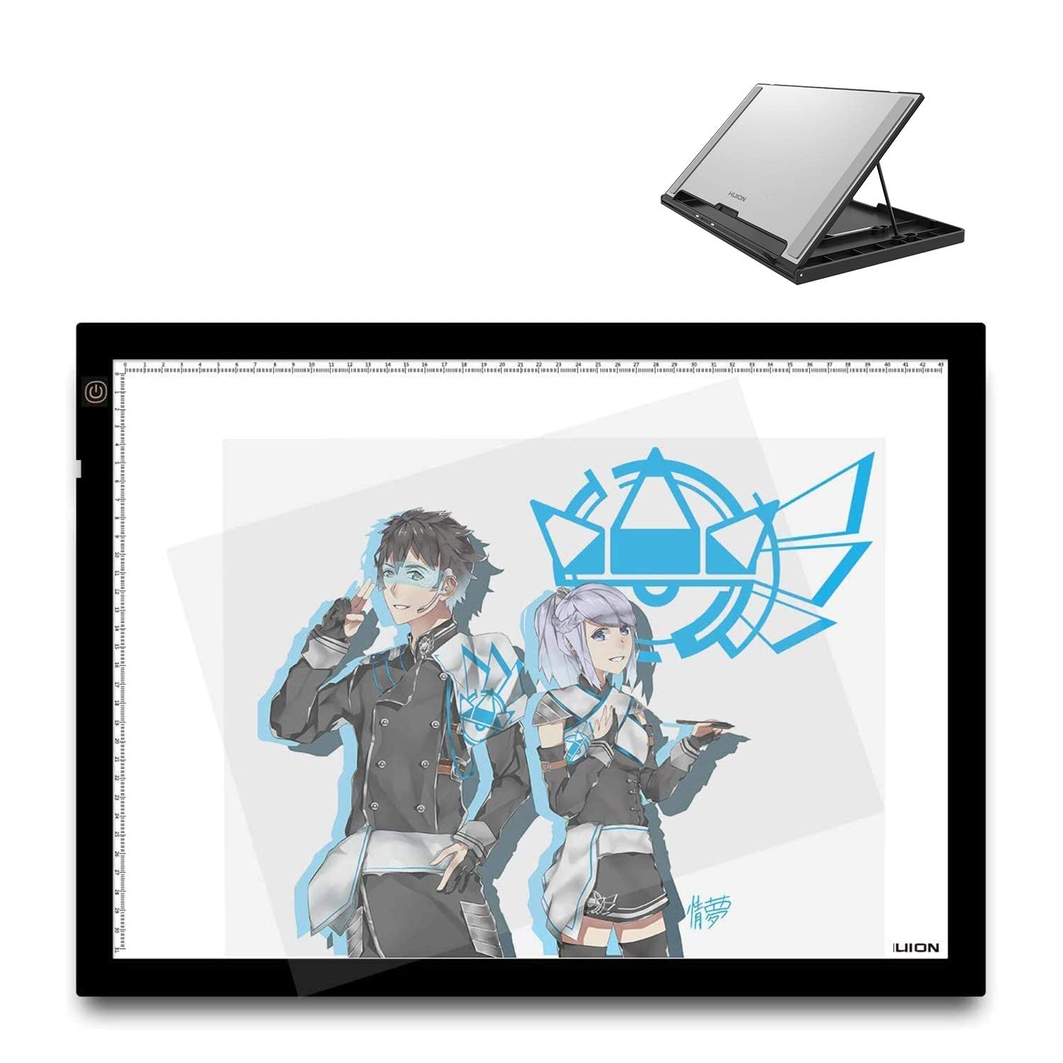 HUION A3 Light Box ST300 - Adjustable LED Tracing Light Pad for Tattoo Artists, Drawing, Sketching & Calligraphy - Perfect for Tattoo Transfer, Art Projects & Crafting