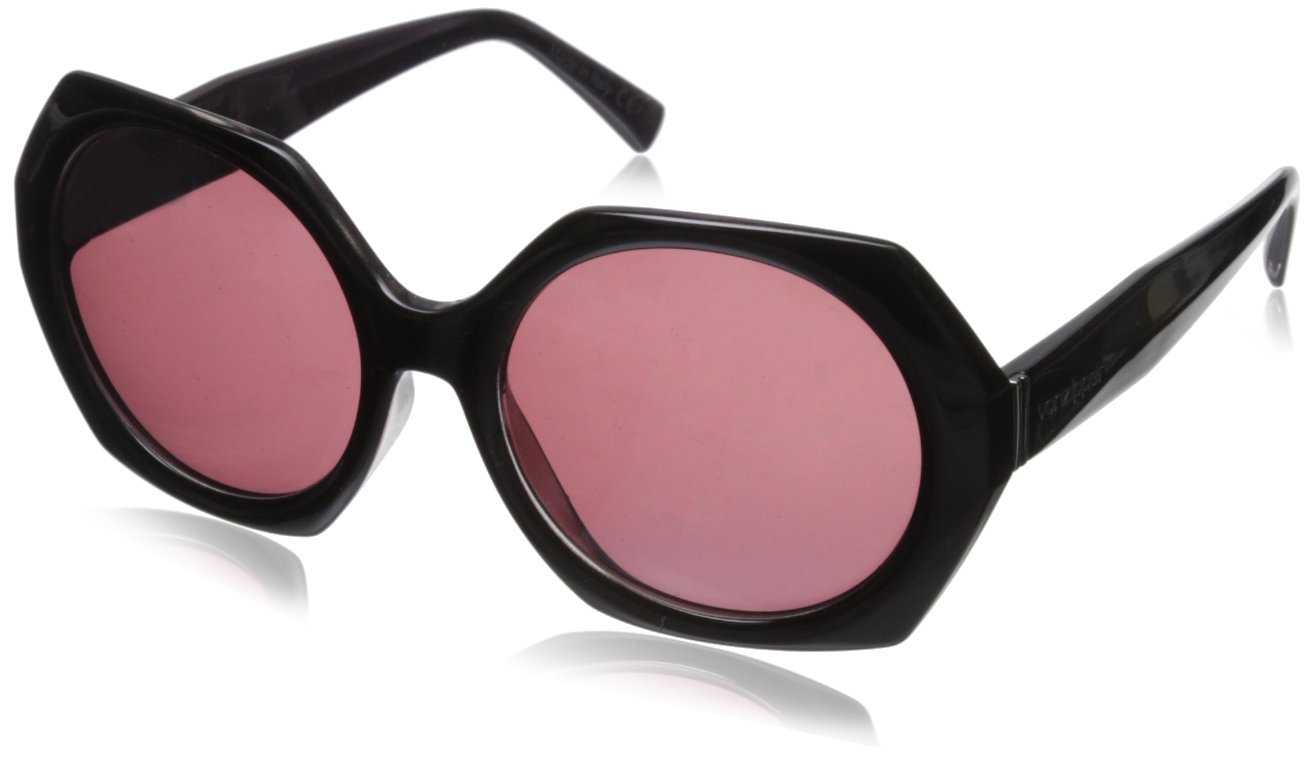 VonZipper Women's Buelah Round Sunglasses - UV Protection, Polarized, Retro Style for Outdoor Activities, Beach, Driving & Fashion