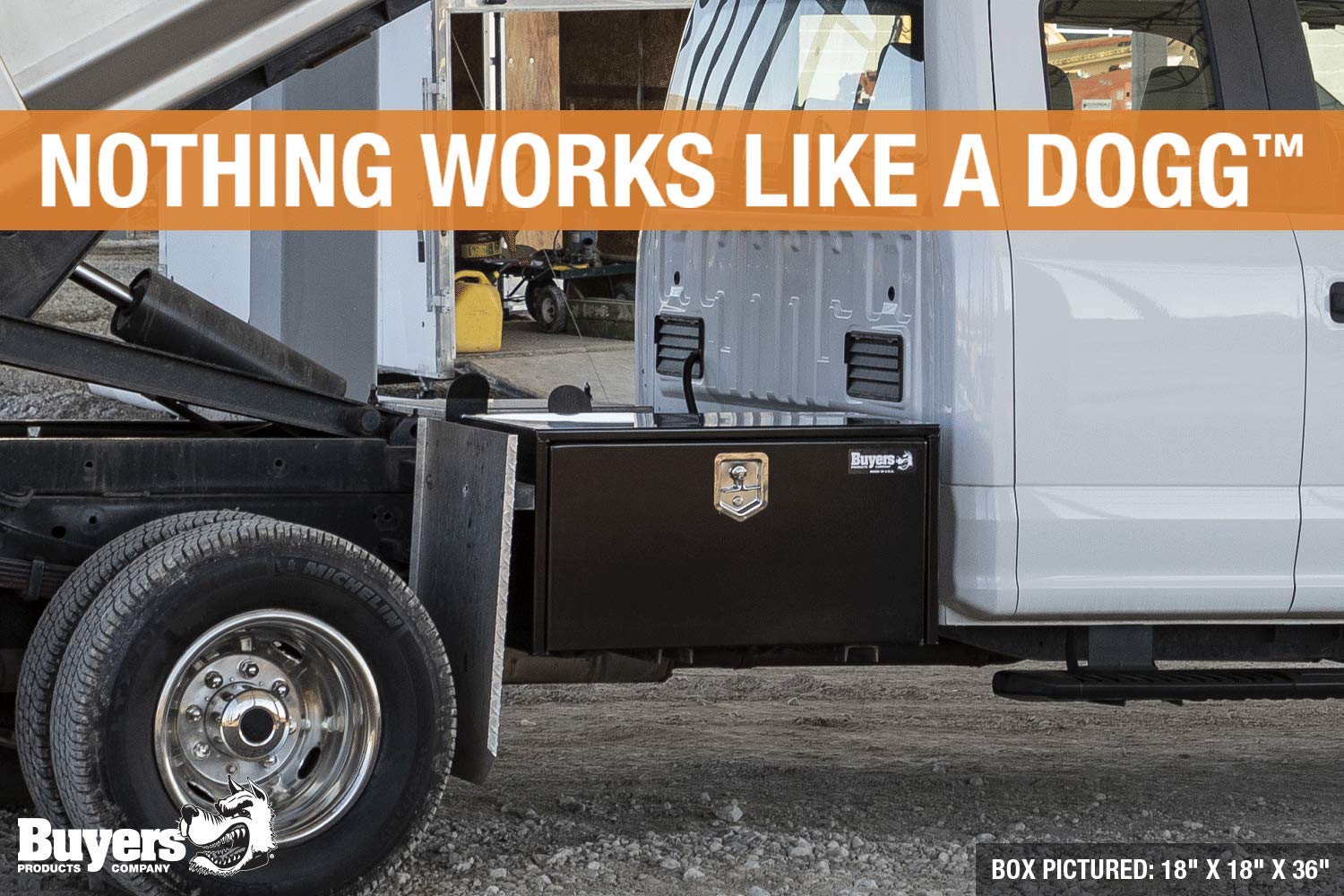 Buyers Products 1703310 Black Steel Underbody Truck Tool Box with Lockable T-Handle Latch - 15x10x15 Inch - Made in USA - Durable Pickup Truck Storage for Tools & Equipment - Perfect for Off-Roading, Construction & Work Sites