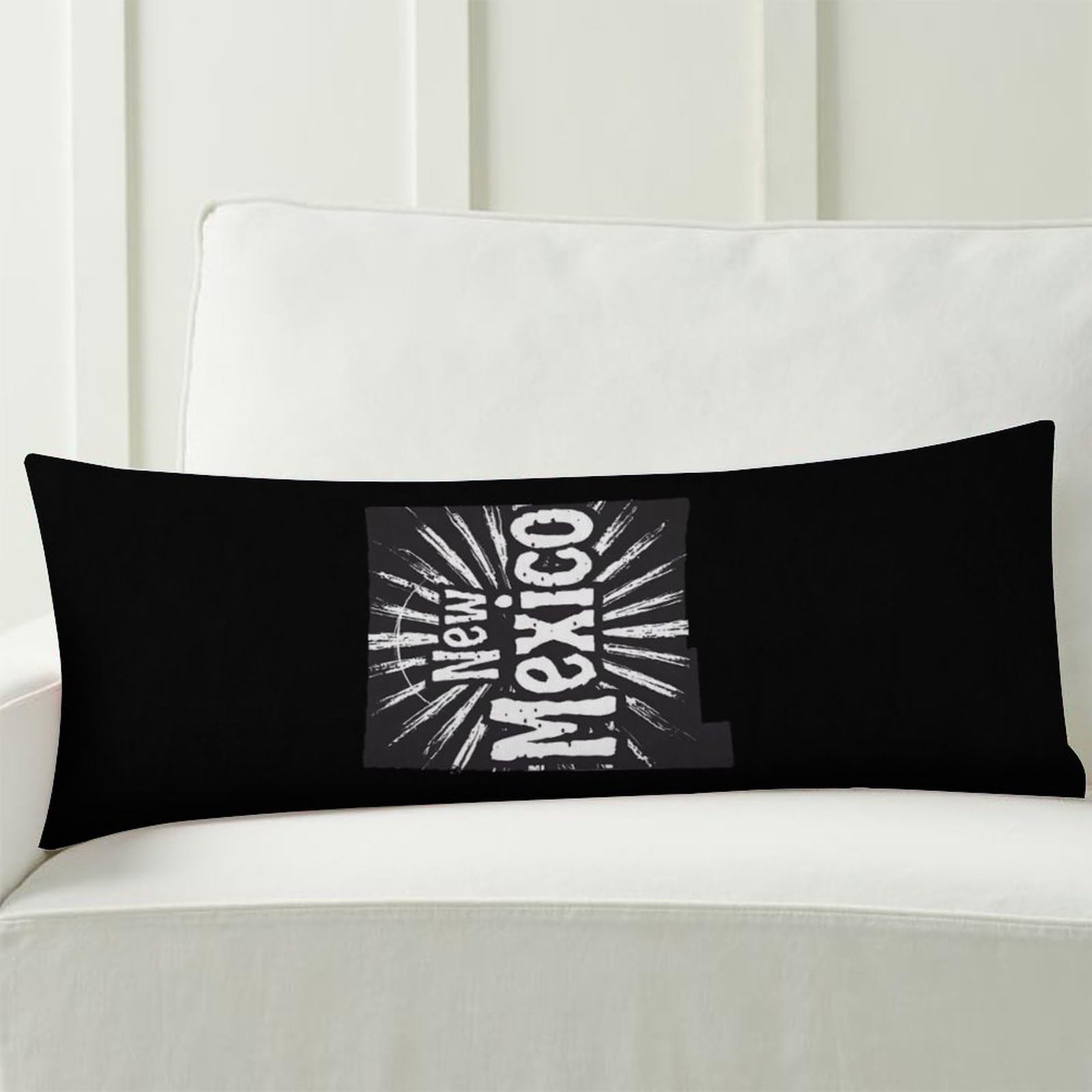Premium New Mexico Polyester Body Pillow Cover - Soft Hypoallergenic Pillowcase 20x54 Inches - Perfect for Bed, Sofa & Dorm Room Comfort