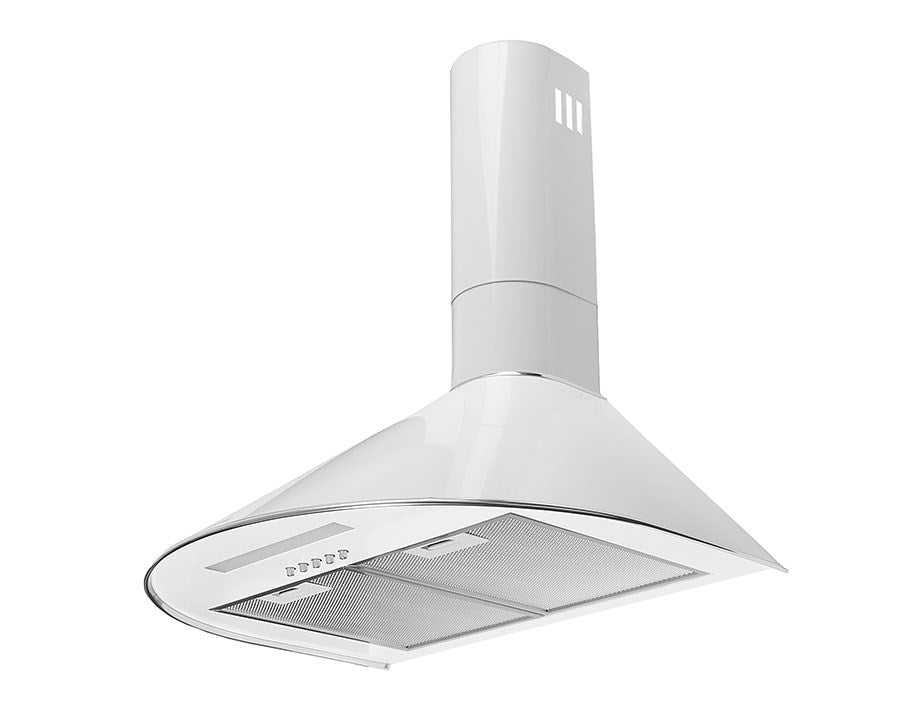 MAAN Mix 3 Wall Mounted Canopy - 60cm, 310 m3/h Airflow, White - Perfect for Kitchen, Bathroom & Commercial Spaces