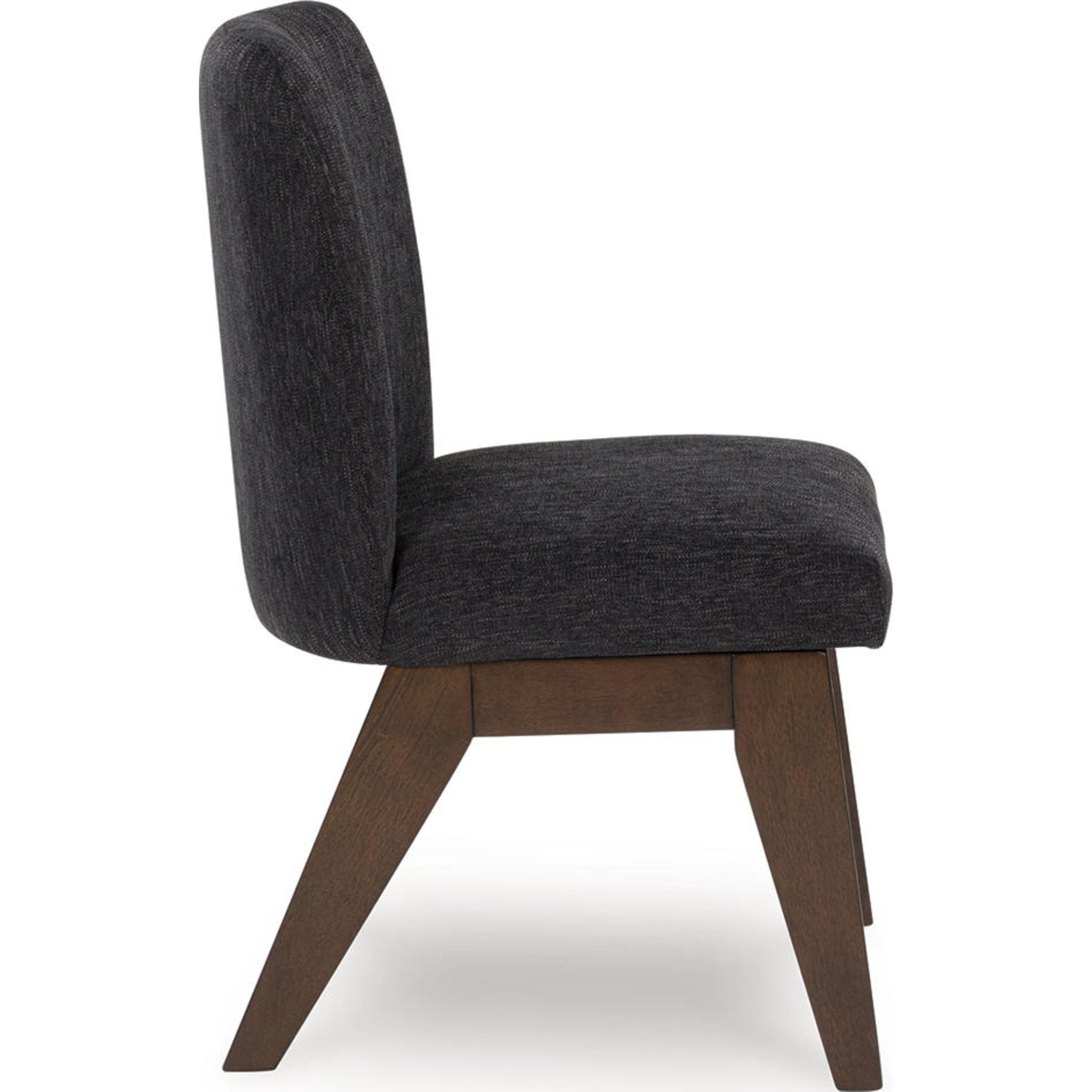 Dilenno Modern Dining Chair - Black/Dark Brown Wooden Frame - PCD857 01 - Perfect for Kitchen, Dining Room & Home Office