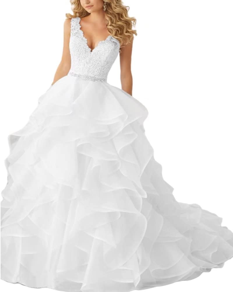 Elegant Beach Wedding Dresses for Bride - High Low Sequins Sleeveless Pleated Sweetheart Long Bridal Gowns for Women | Perfect for Destination Weddings, Beach Ceremonies & Romantic Photos