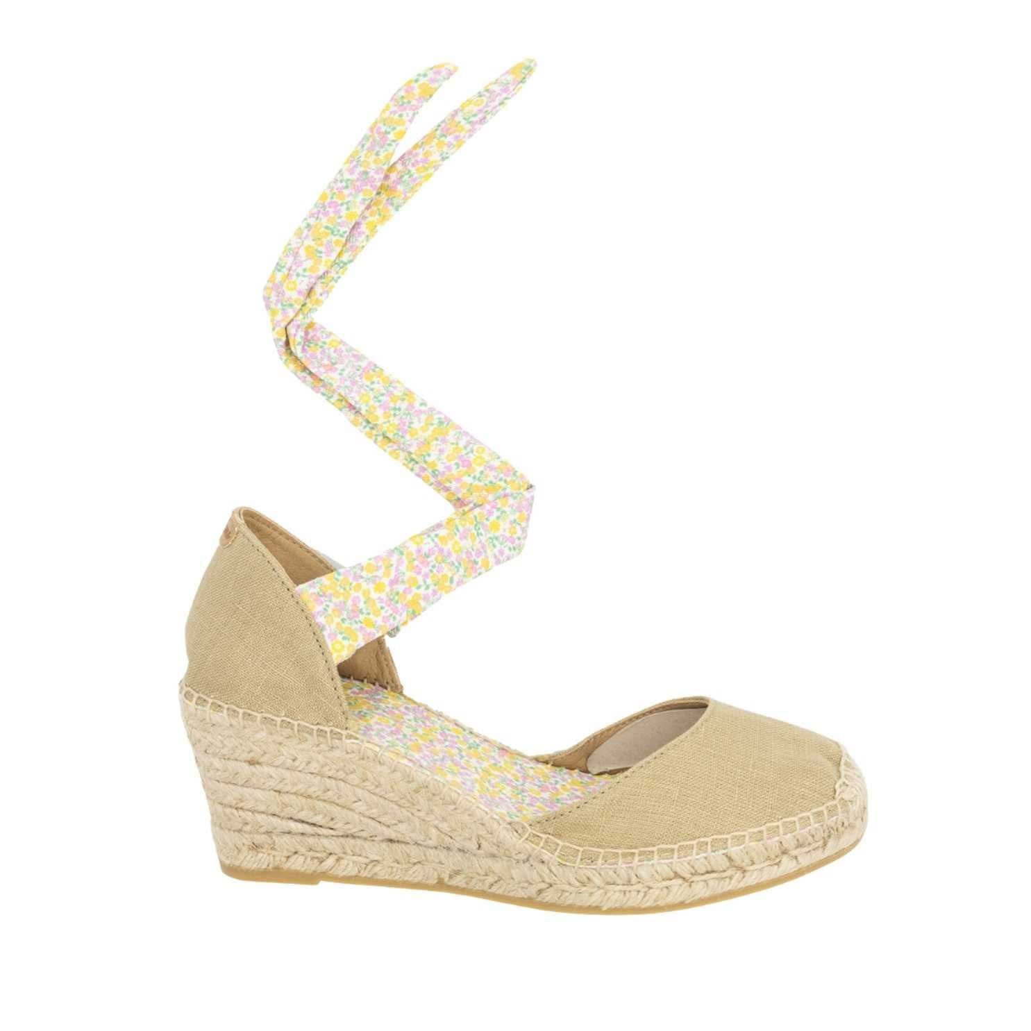 Vegan Women's Espadrille Flats with Ribbon Tie - Comfortable & Stylish Summer Shoes for Casual Outings, Beach Walks, and Boho Fashion
