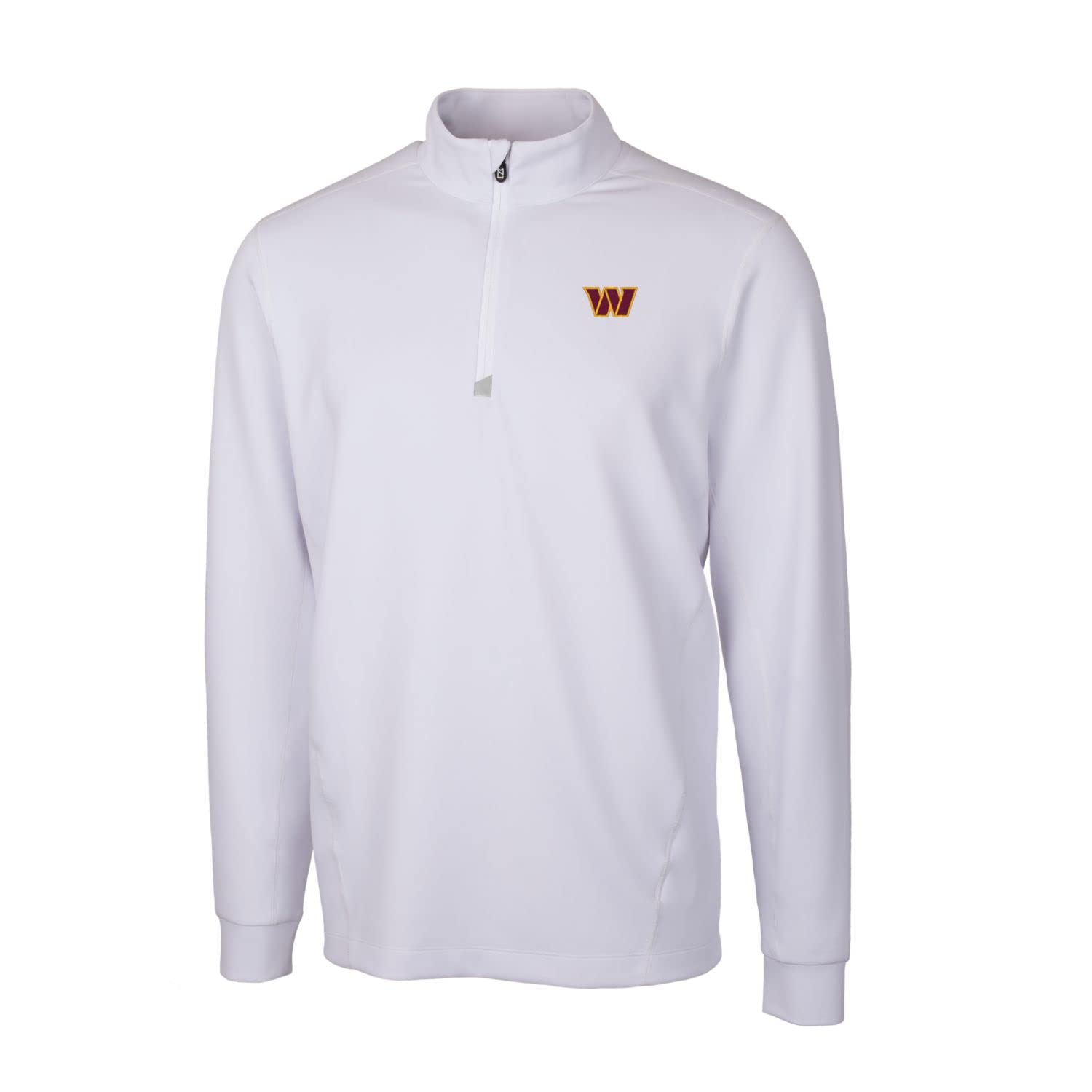 Cutter & Buck Men's NFL Traverse Stretch Quarter-Zip Pullover Jacket - Lightweight Performance Golf & Outdoor Activewear for Football Fans
