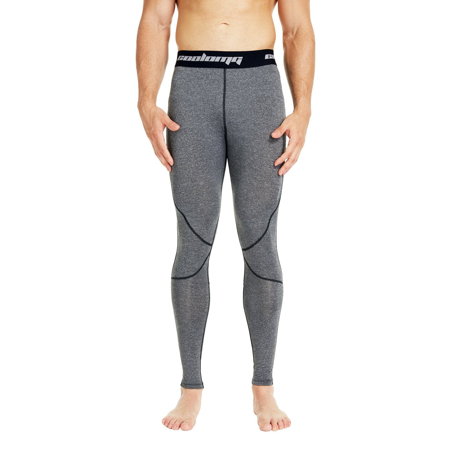 Men's & Youth Boys' Compression Pants - Full Length Athletic Tights for Running, Workout & Sports Performance