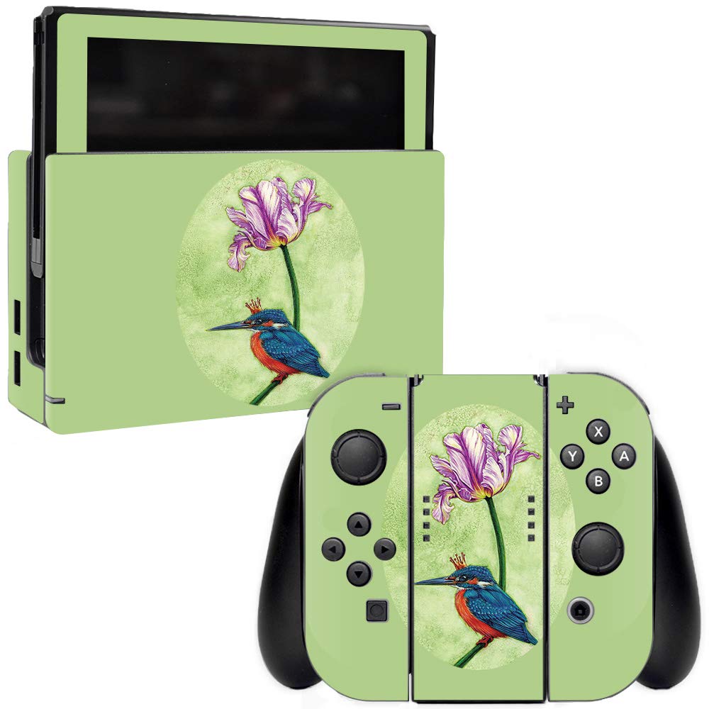 MightySkins Protective Vinyl Decal Wrap Cover for Nintendo Switch - King Fisher Design | Durable, Customizable & Easy to Apply | Made in USA | Perfect for Gaming, Travel & Personalization