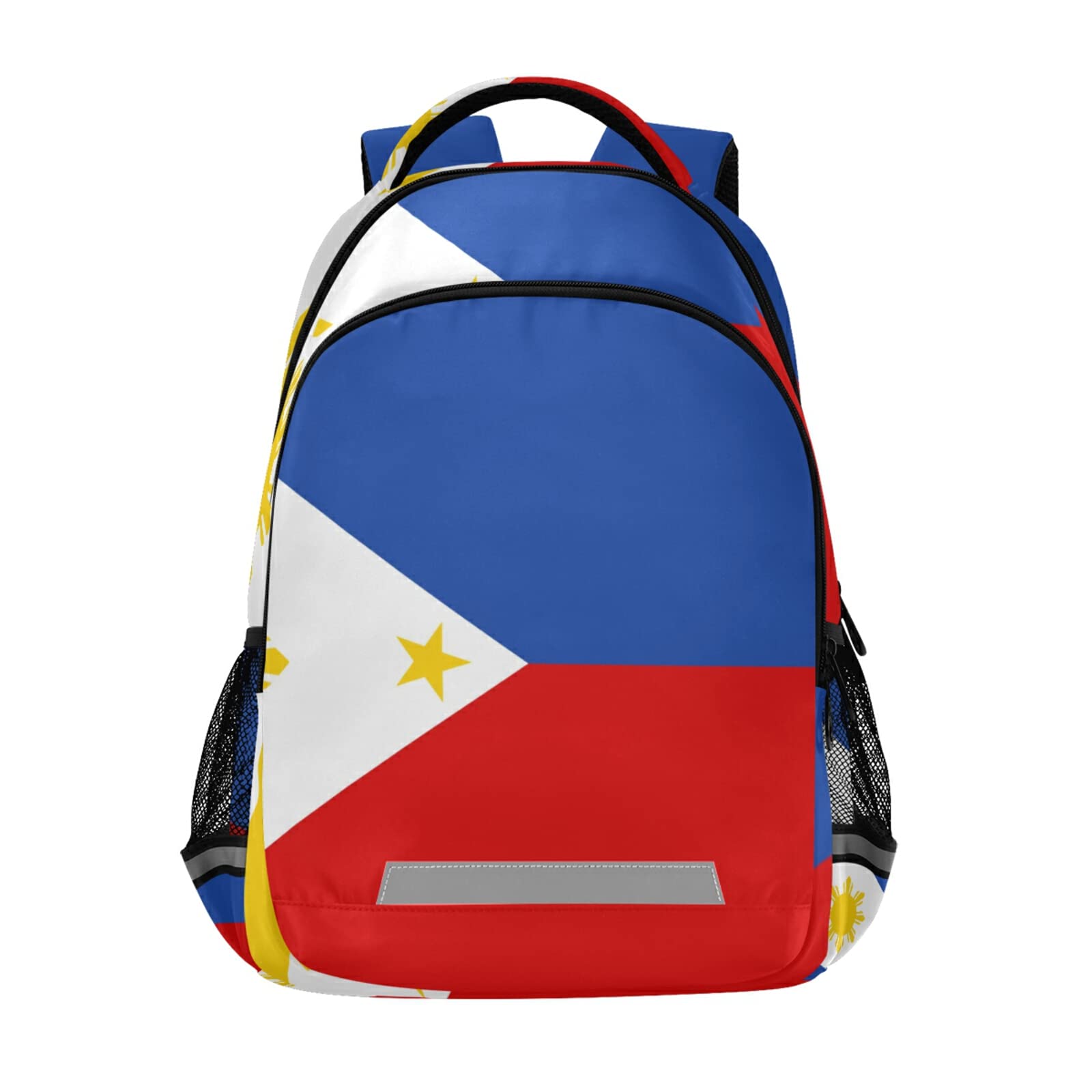 Vozoza Philippine Flag Backpack for Kids - Lightweight School Bookbag with Laptop Compartment | Durable Student Backpack for Boys & Girls | Perfect for School, Travel, Sports & Everyday Use