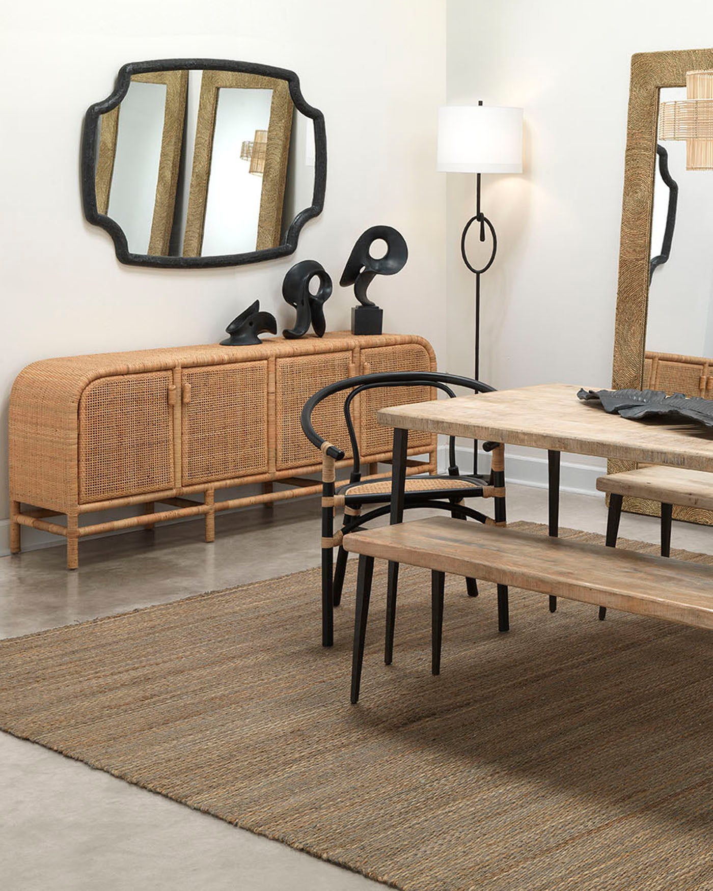 Selene Mirror - Full-Length Wall Mirror with Charcoal Frame for Home Decor, Bedroom, Living Room & Gym - Modern & Stylish Design