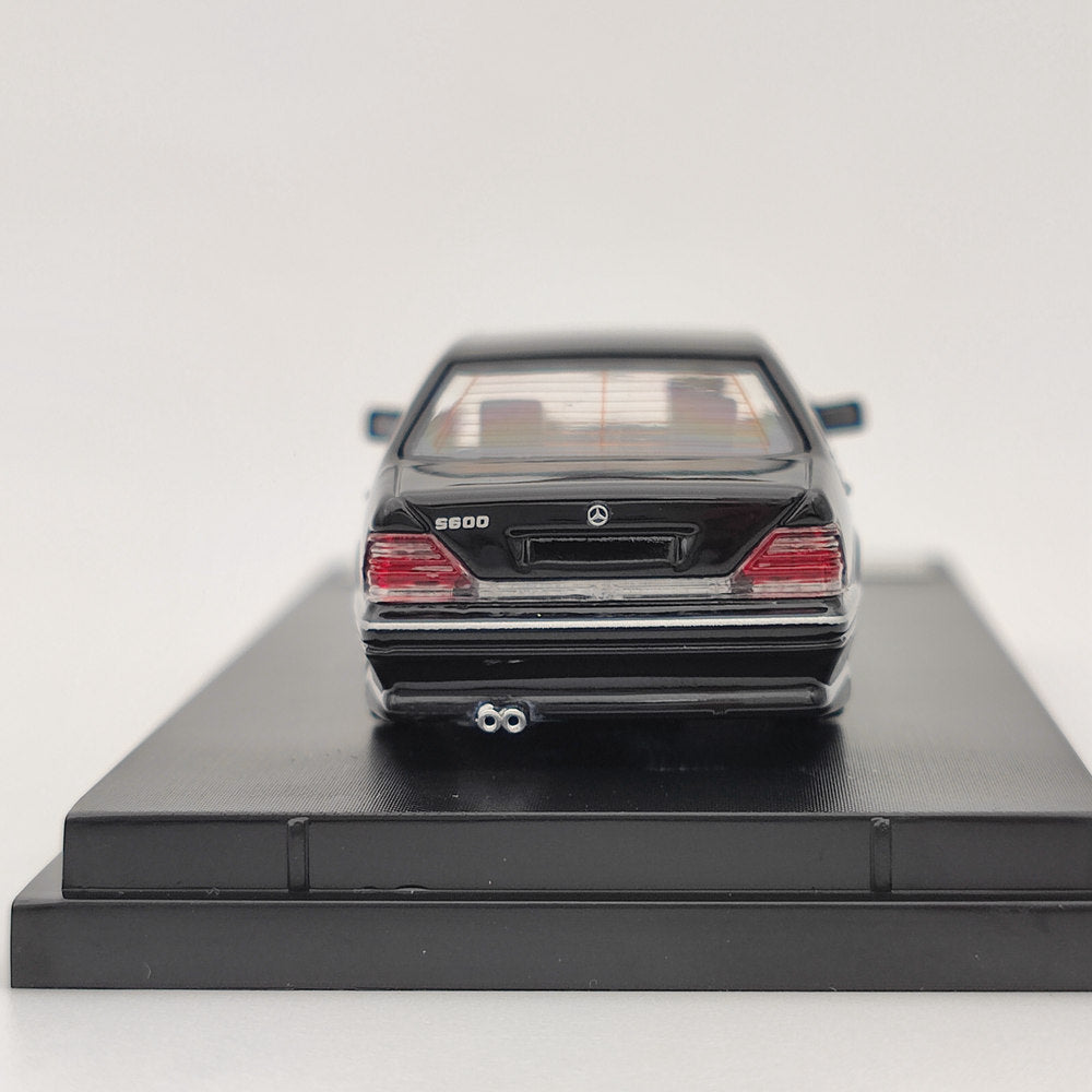 1/64 Scale Street Weapon Benz W140 S600 Black Limited Edition Diecast Model Car - Only 499 Made - Perfect for Collectors & Car Enthusiasts - Great for Display, Gifts, and Toy Car Racing Scenes