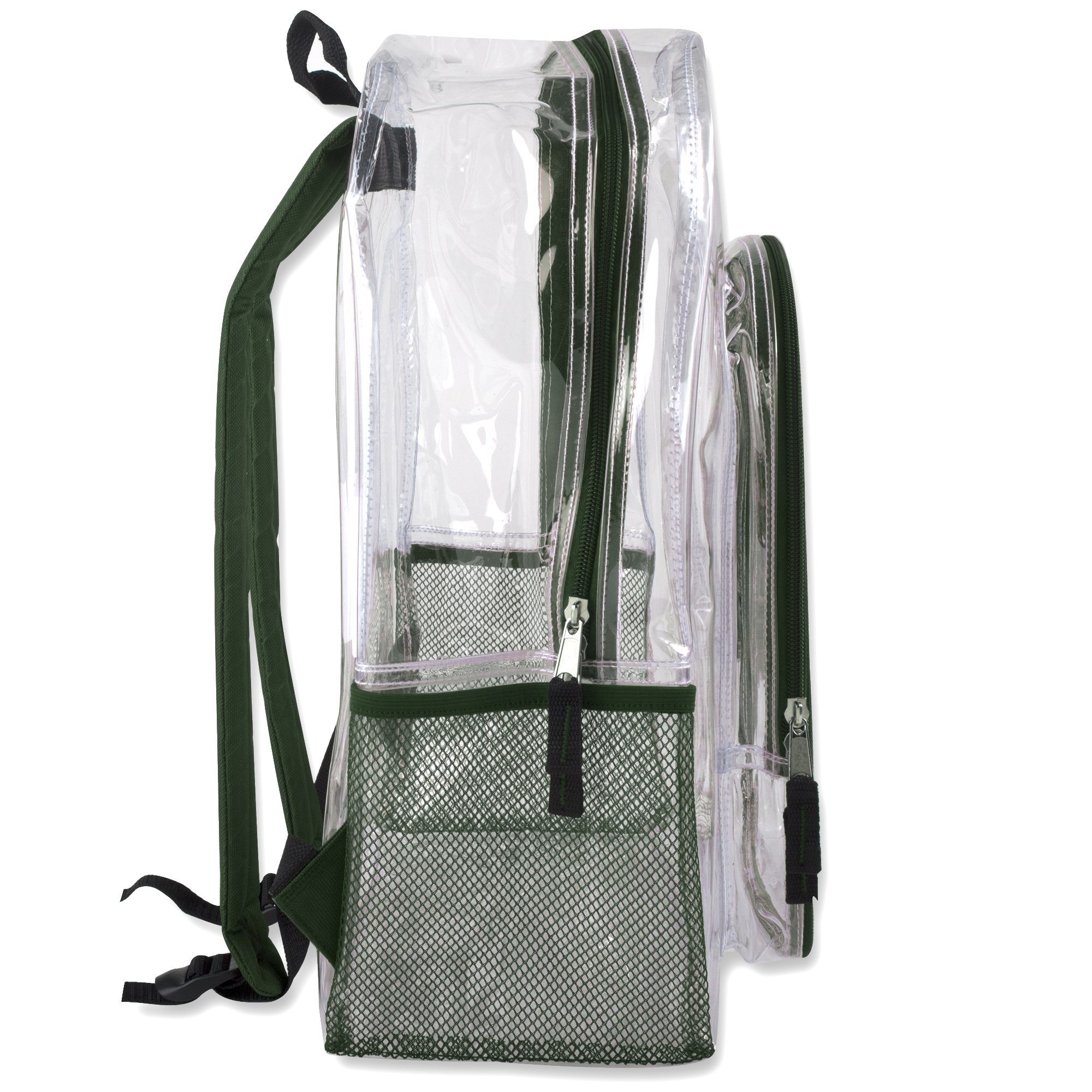 Durable Clear Transparent Backpack - Stadium Approved See-Through Bag for School, Work, Travel & Events | Water-Resistant Unisex Daypack for Concerts, Airports & Security Checkpoints