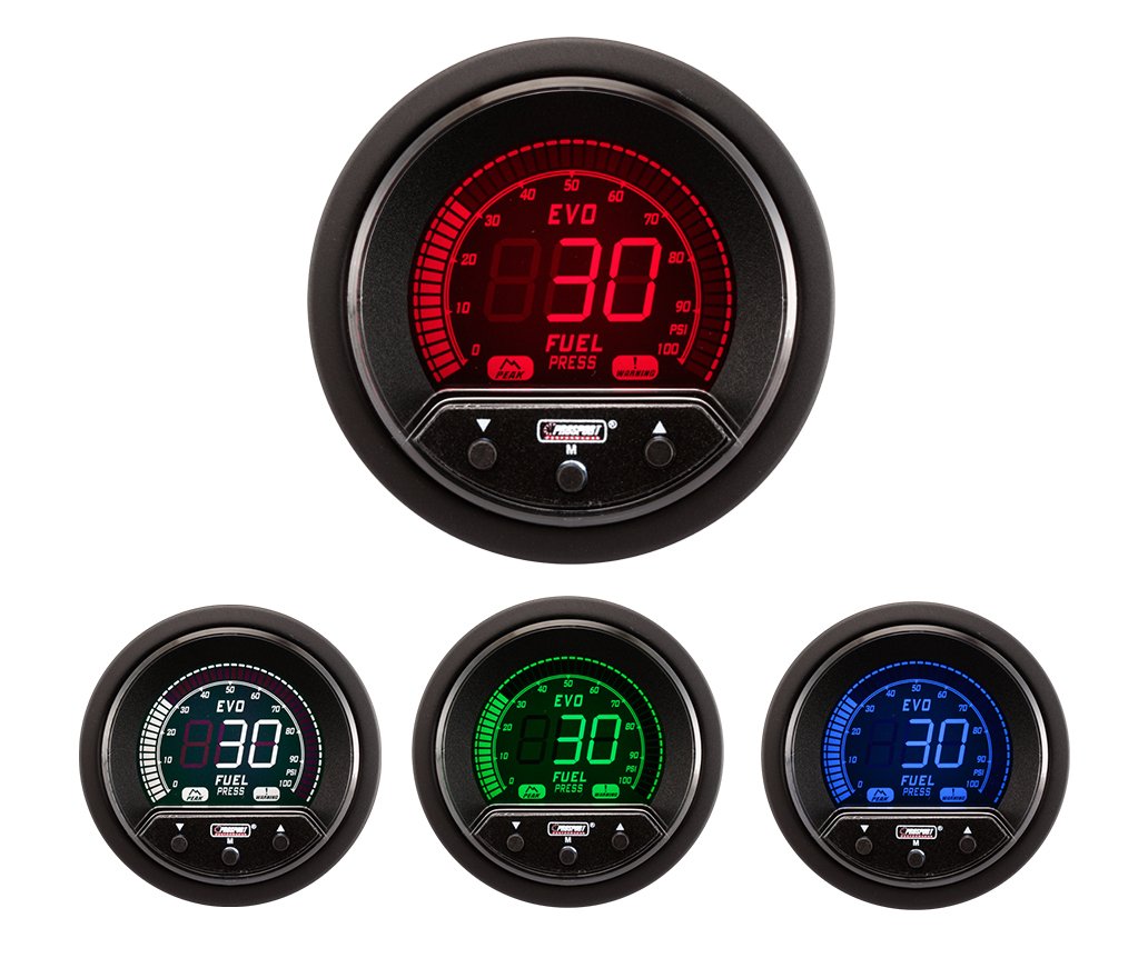 Premium Digital Fuel Pressure Gauge - EVO Series 52mm (2 1/16