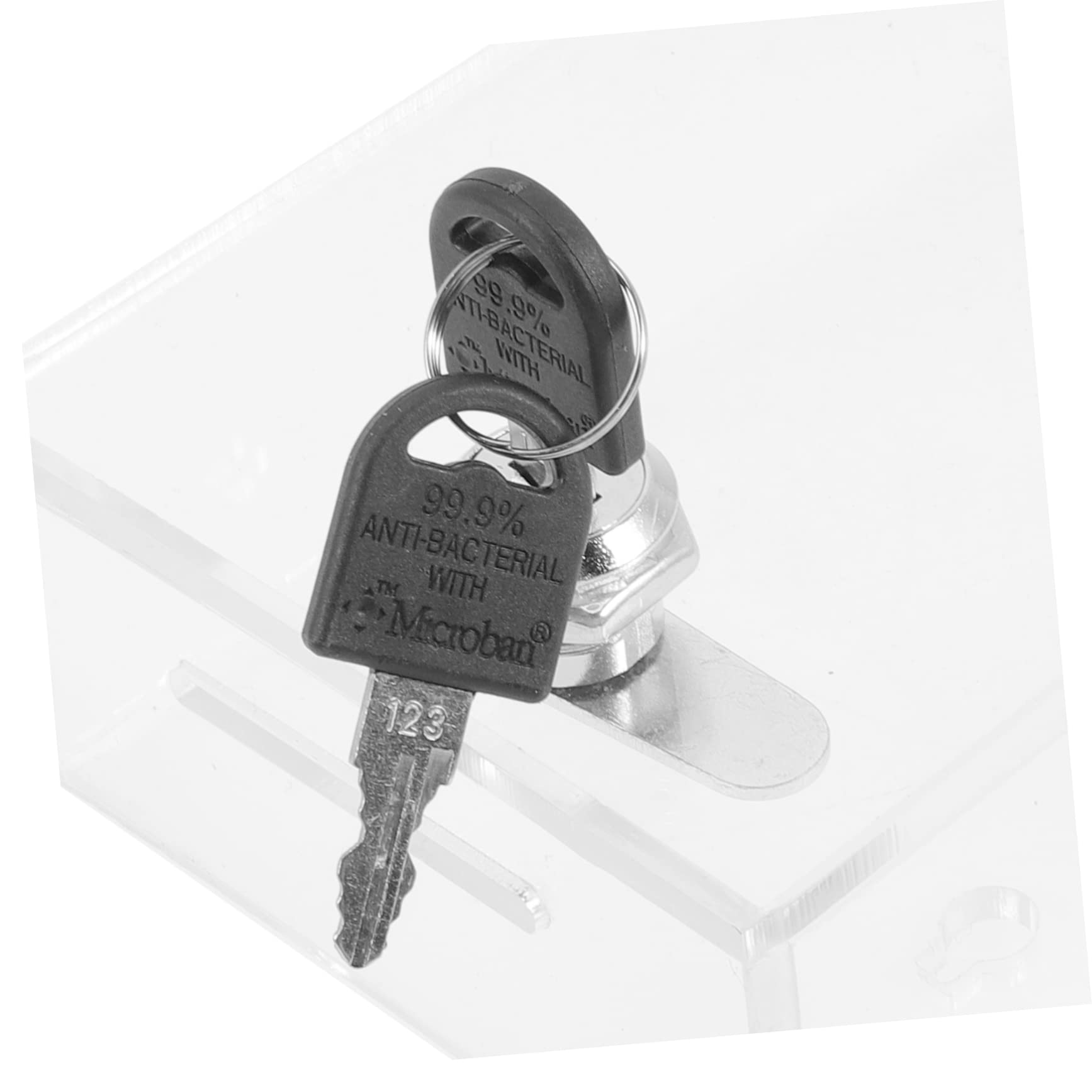 STOBOK Clear Acrylic Smartphone Storage Box with Lock - Durable Phone Organizer Case for Office, Home & Retail Use - Secure Cell Phone Locker Cabinet for Staff & Personal Devices