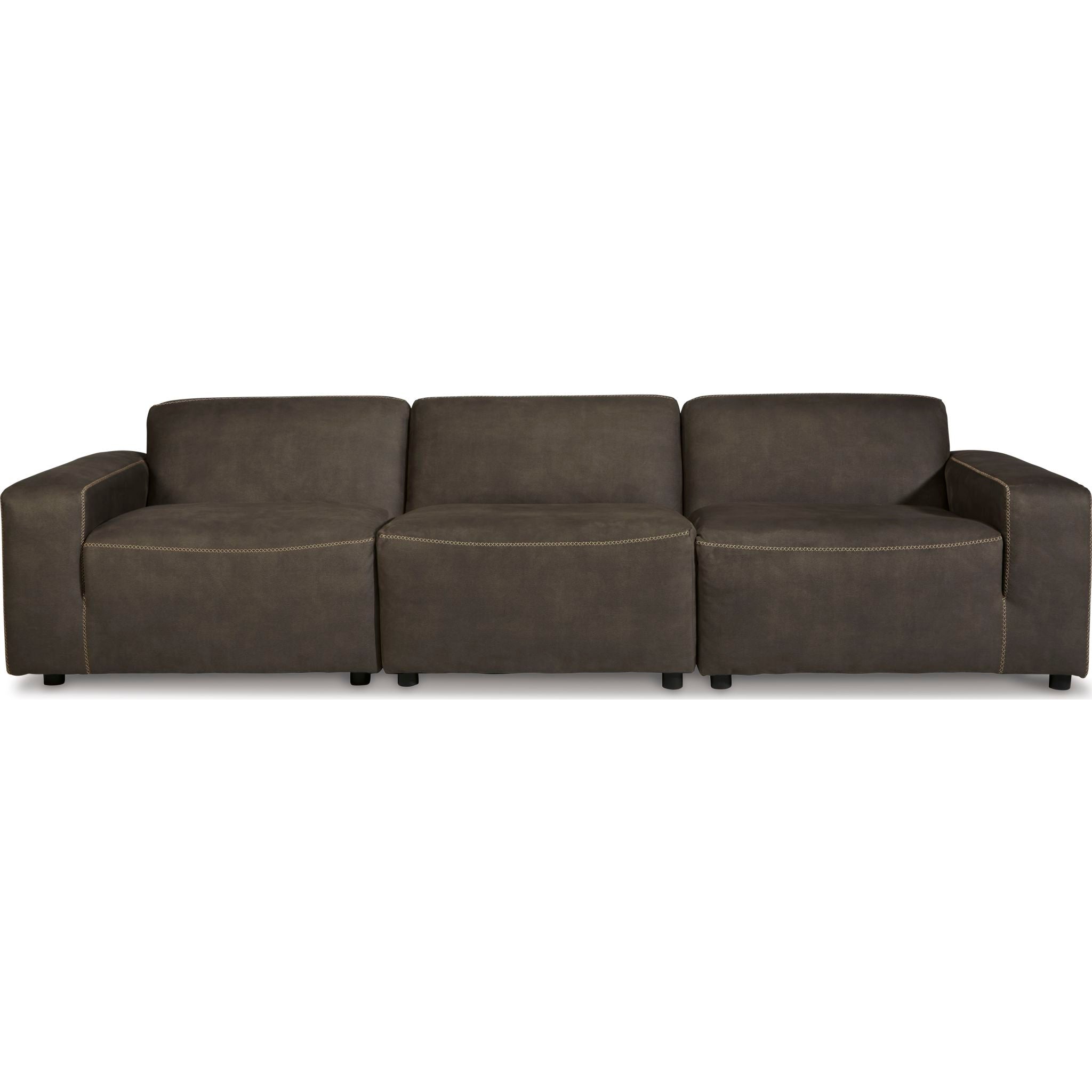 Allena 3-Piece Modular Sectional Sofa Set - Modern L-Shaped Living Room Couch with Reversible Chaise for Small Spaces, Apartments & Family Gatherings
