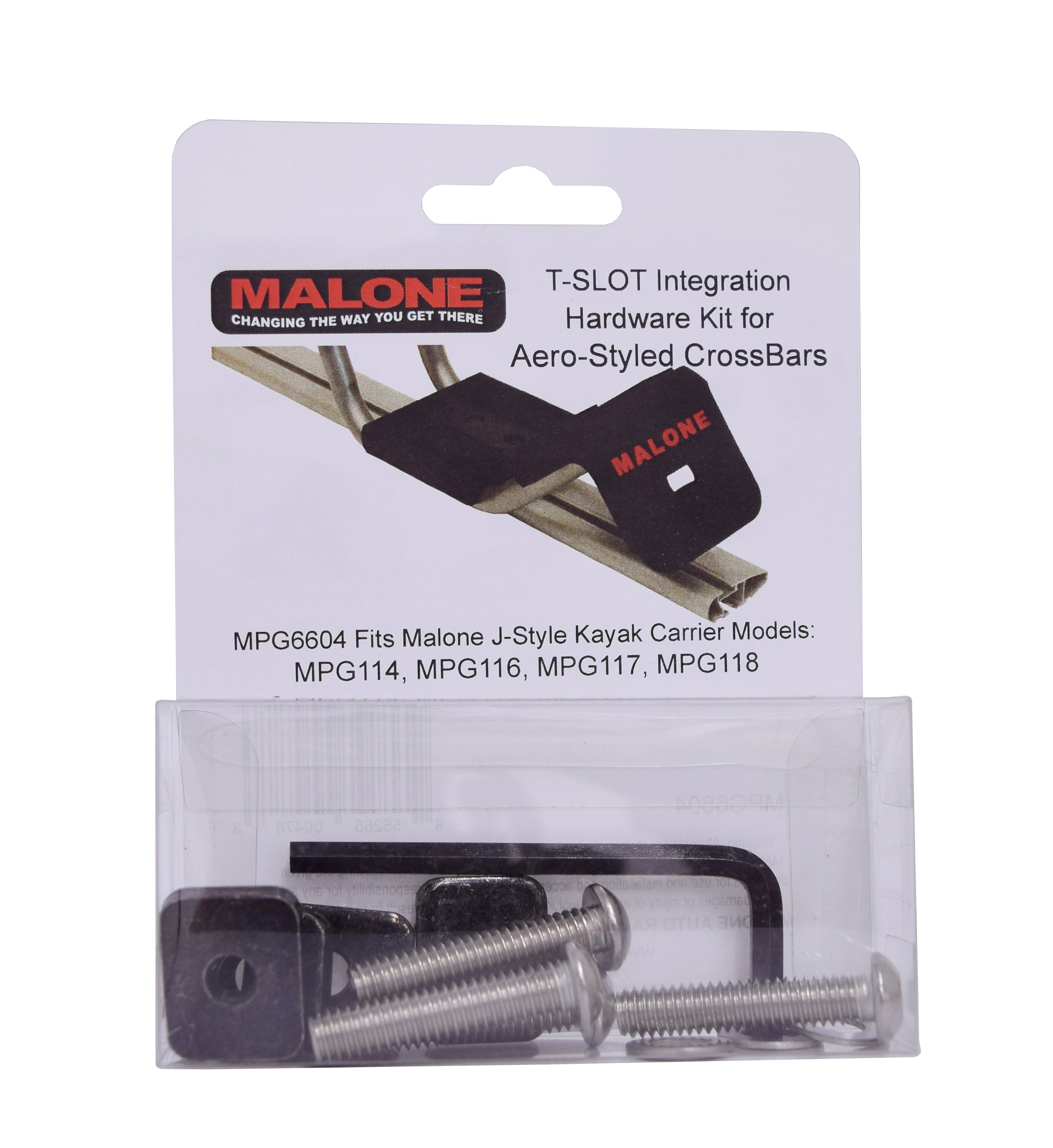 Malone T Slot Integration Hardware Kit - Aero Style Crossbars for Roof Racks | Universal Fit for Cars, SUVs & Trucks | Perfect for Kayaks, Bikes & Cargo Boxes