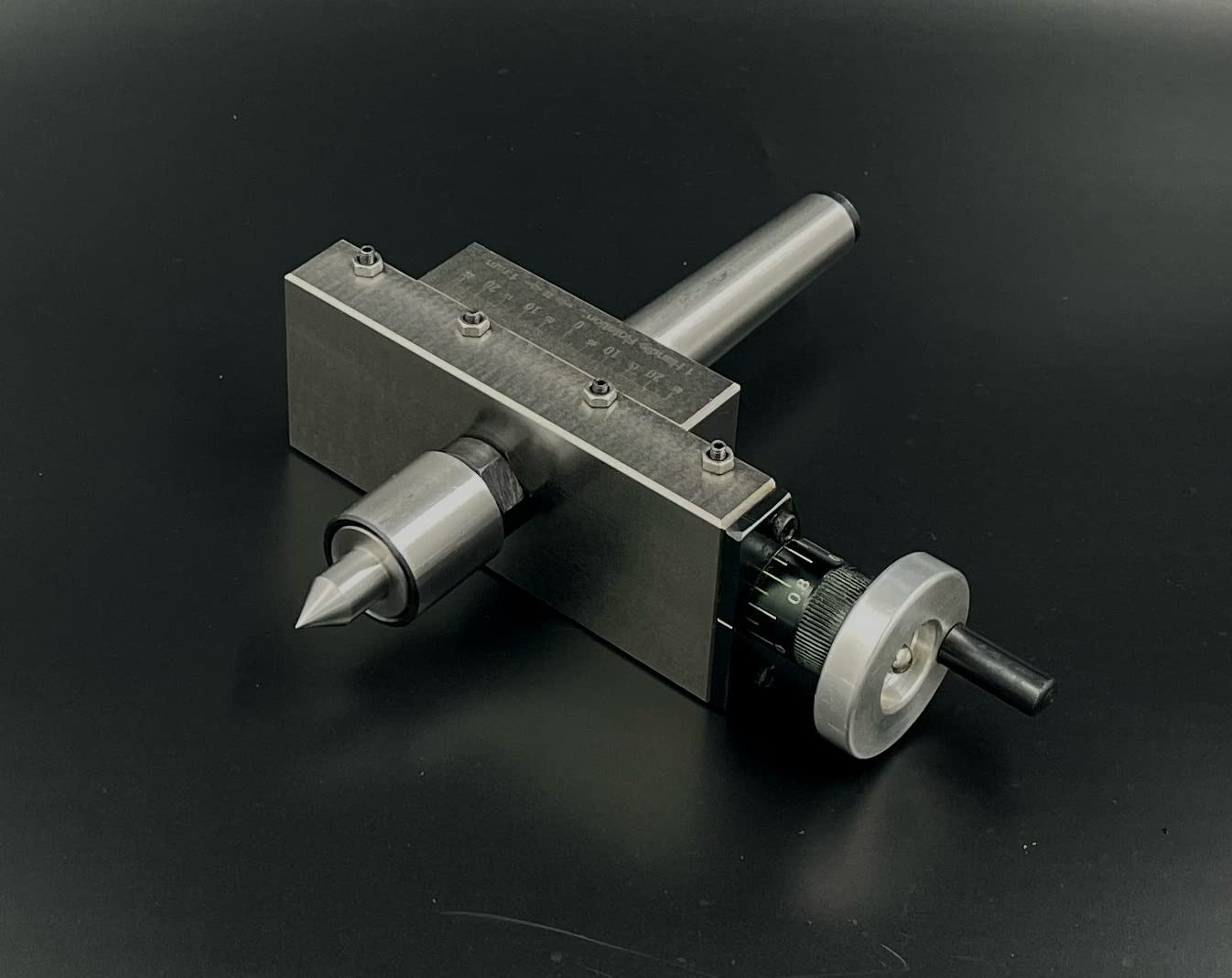 Assorts' Taper Turning Attachment with Live Revolving Center for Lathe Machines - MT1 Morse Taper | Includes Plastic Storage Case | Perfect for Precision Metalworking & DIY Projects (Watch Video in Description)
