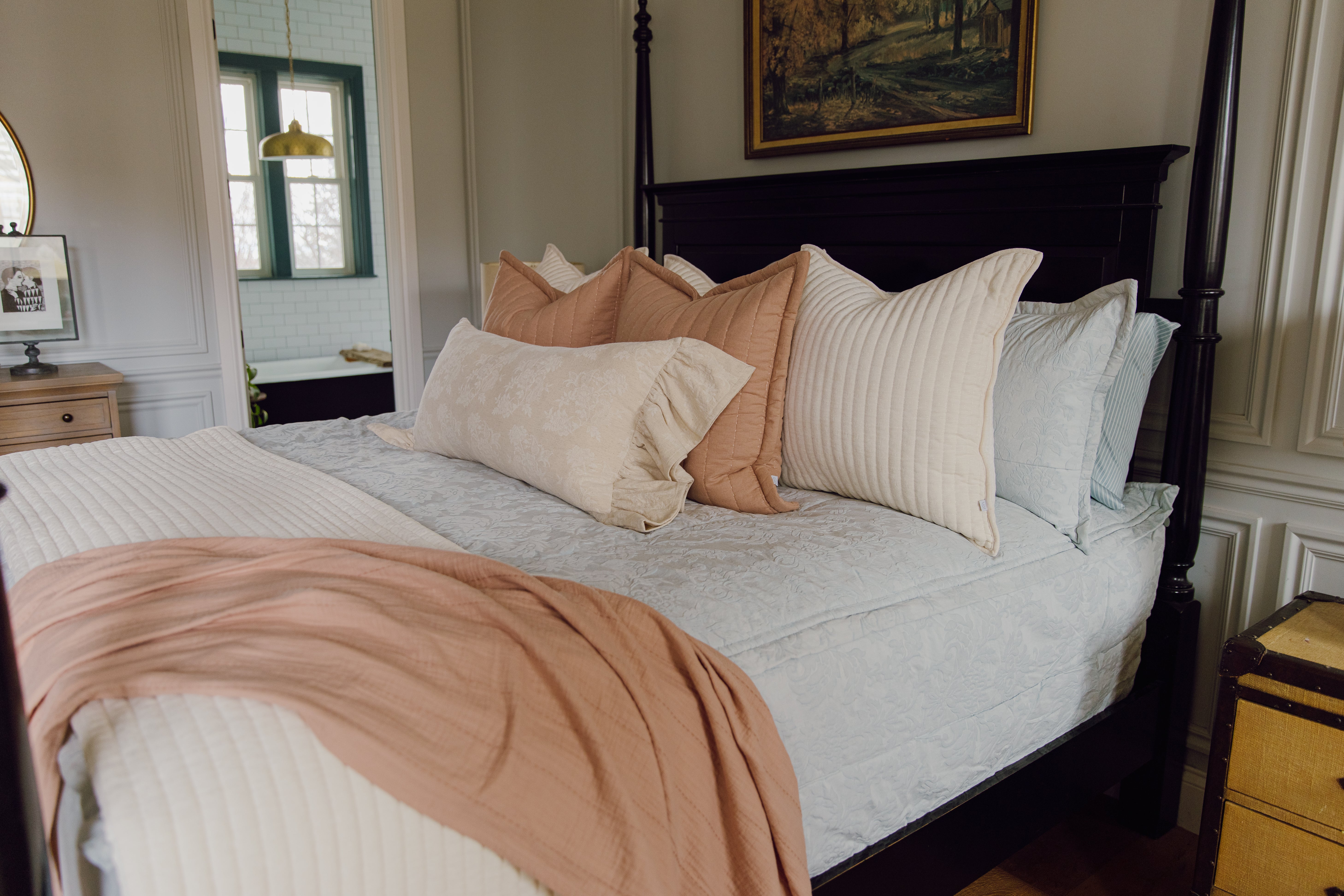 Charlie Luxe Euro Pillow Cover - Premium 100% Cotton Decorative Pillowcase for Couch, Bed & Sofa - Soft & Breathable Home Decor for Living Room, Bedroom & Guest Room
