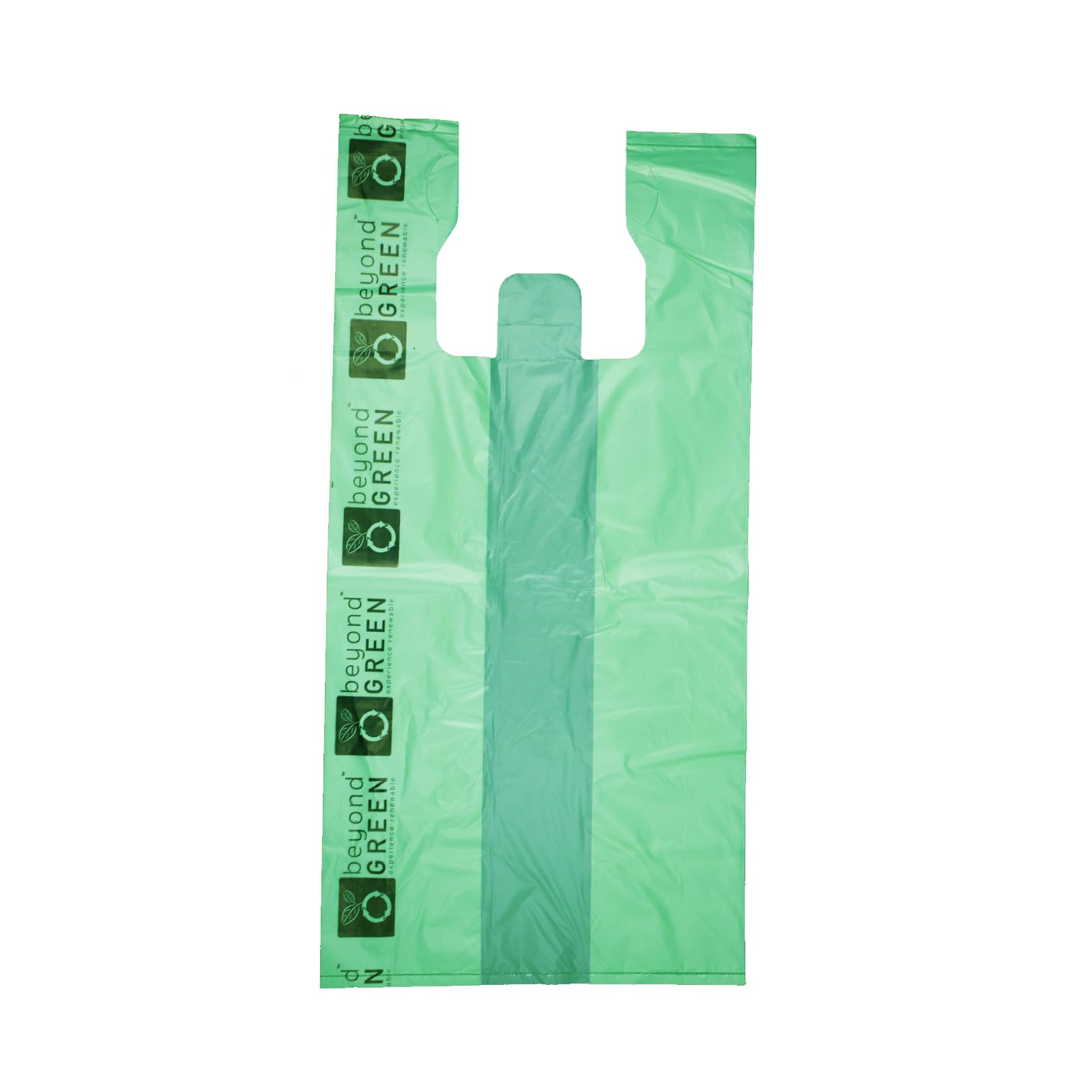 BeyondGREEN Eco-Friendly Plant-Based Large Reusable Grocery Bags with Handles - 500 Pack (10