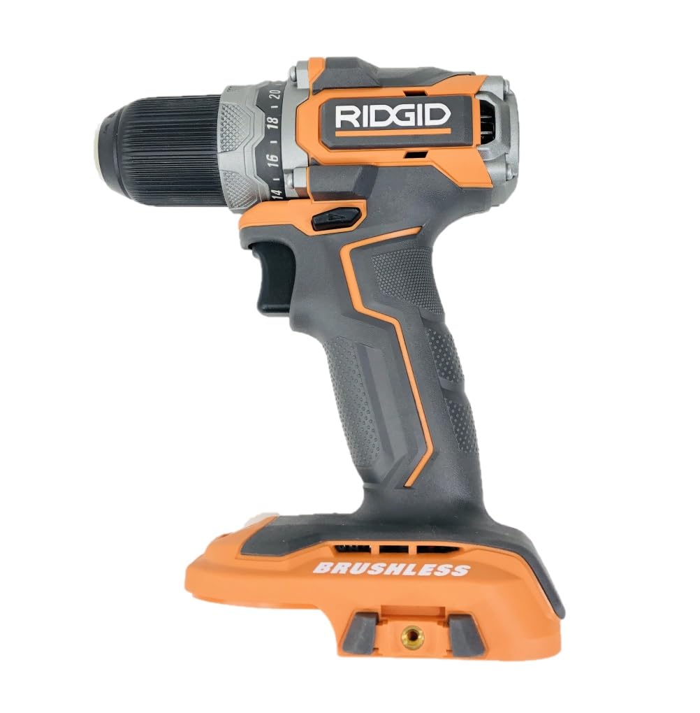 RIDGID 18V Brushless Cordless Drill Driver - Compact 1/2 Inch Lithium-Ion Power Tool (Tool Only) | Perfect for DIY Projects, Home Repairs & Professional Construction Work