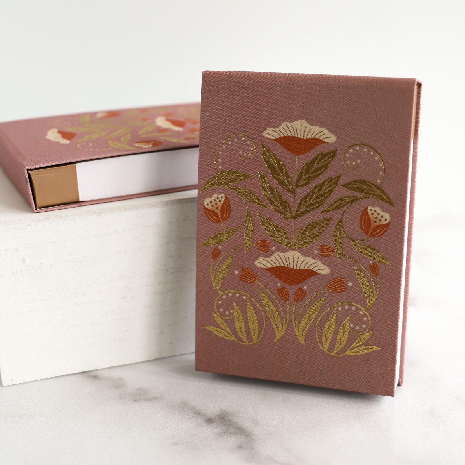 Fringe Studio Floral Frame Notepad - Elegant Floral Design Notebook for Journaling, Note Taking, Gift Giving - Perfect for Office, School, Home & Travel Use