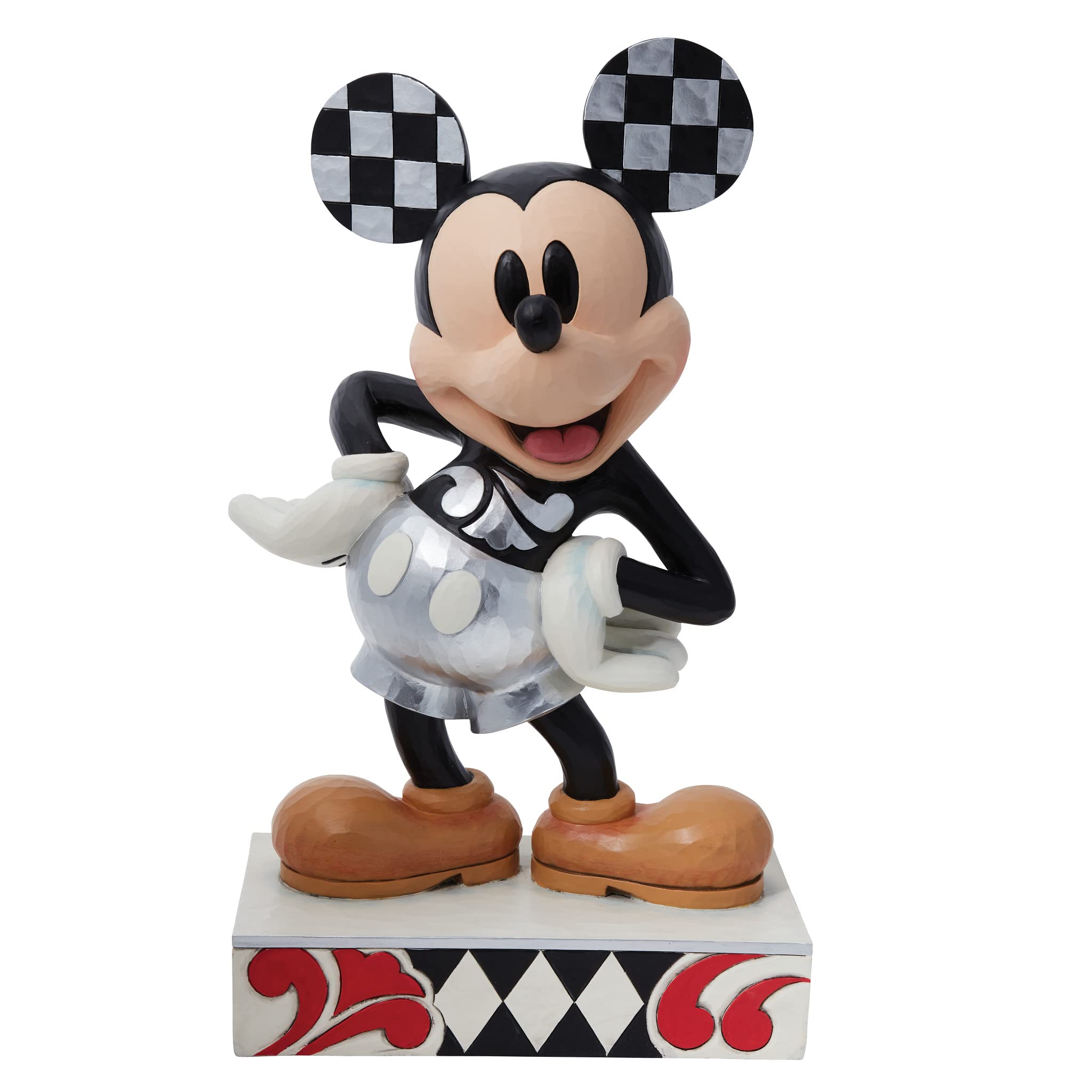 Enesco Jim Shore Disney Traditions 100 Years of Wonder Mickey Mouse Big Figurine - 17.75 Inch Multicolor Collectible Statue - Perfect for Disney Fans, Home Decor & Gift Giving