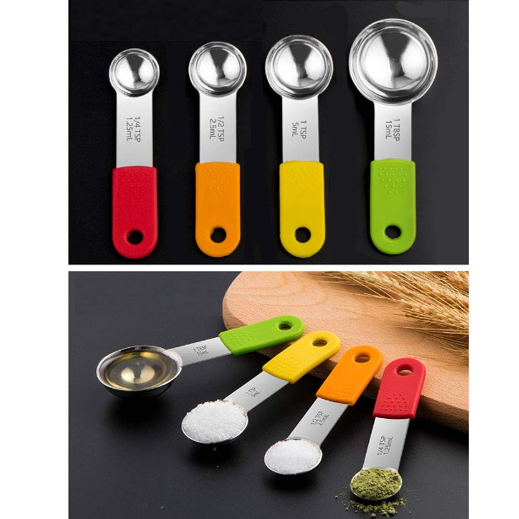 Premium Stainless Steel Measuring Spoon Set - 7-Piece Kitchen Measuring Cups & Spoons for Baking, Cooking, and Coffee - Durable & Accurate Measurement Tools for Home Bakers & Professional Chefs