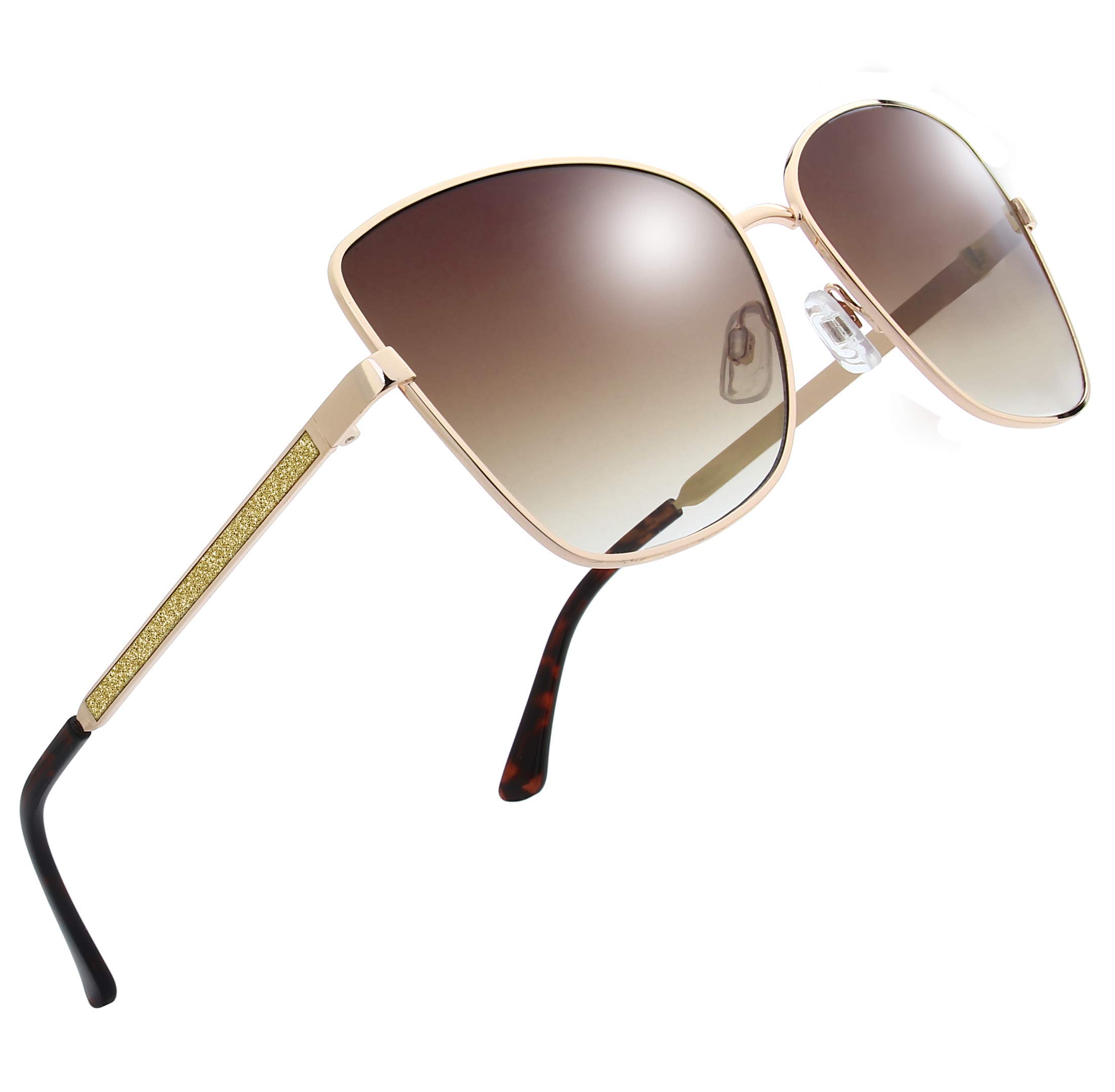 Elegant Women's Sunglasses - Classic Crystal Design UV Protection Fashion Shades for Women | Perfect for Beach, Driving, and Outdoor Activities