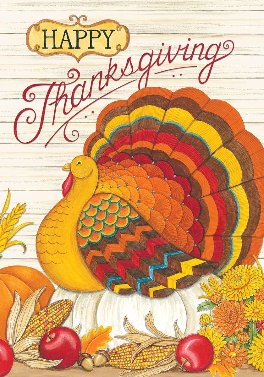 Pumpkin Turkey Garden Flag - Fall Thanksgiving Decorative Flag for Outdoor Yard, Porch, and Home Decor - Perfect for Autumn and Holiday Season