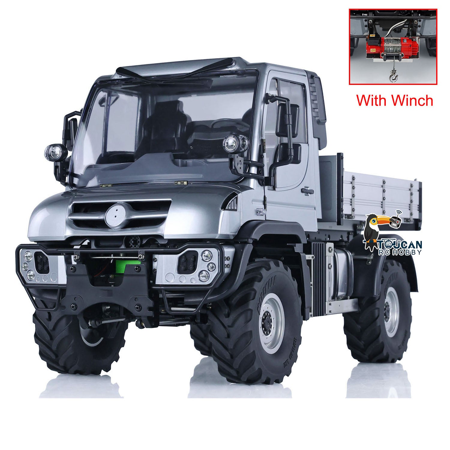 1:10 Scale 4WD U423 4X4 RC Rock Crawler Off-Road Remote Control Car - FlySky I6S Radio, PNP Ready, Assembled & Painted - Perfect for Hobbyists, Backyard Crawling & Trail Adventures