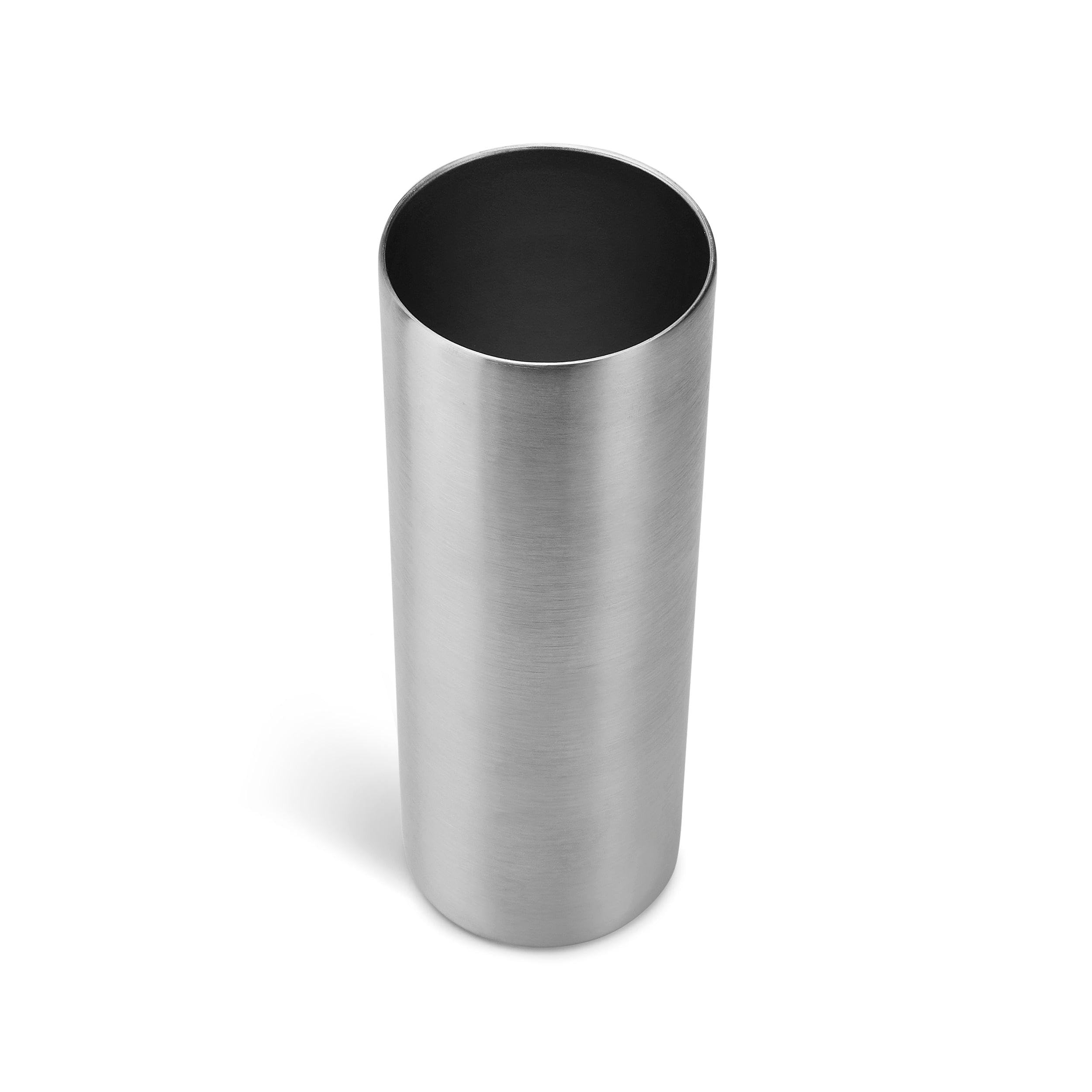 Makerflo 20 oz Stainless Steel Detash Tumbler with Lid & Straw - Pack of 25 | Craft-Ready for DIY Gifts & Personalization (Epoxy, UV DTF, Vinyl, Laser Engraving) - Perfect for Home, Office, Gym & Outdoor Activities - Not for Sublimation and DTF