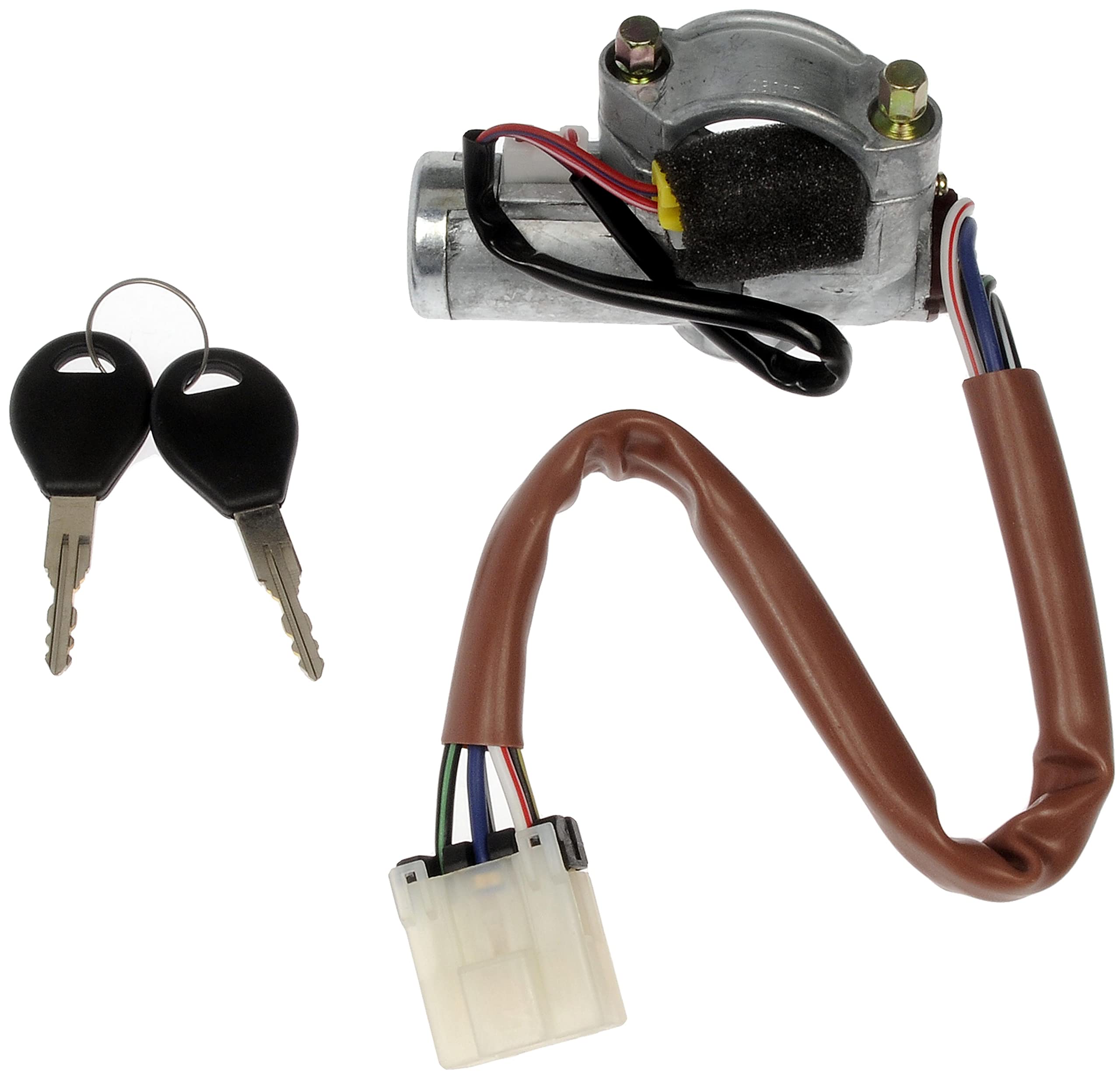 Dorman 989-041 Ignition Lock Cylinder with Key - Silver & Black Replacement for Nissan Altima, Maxima, Sentra | Car Door Lock Repair & Anti-Theft Security Upgrade