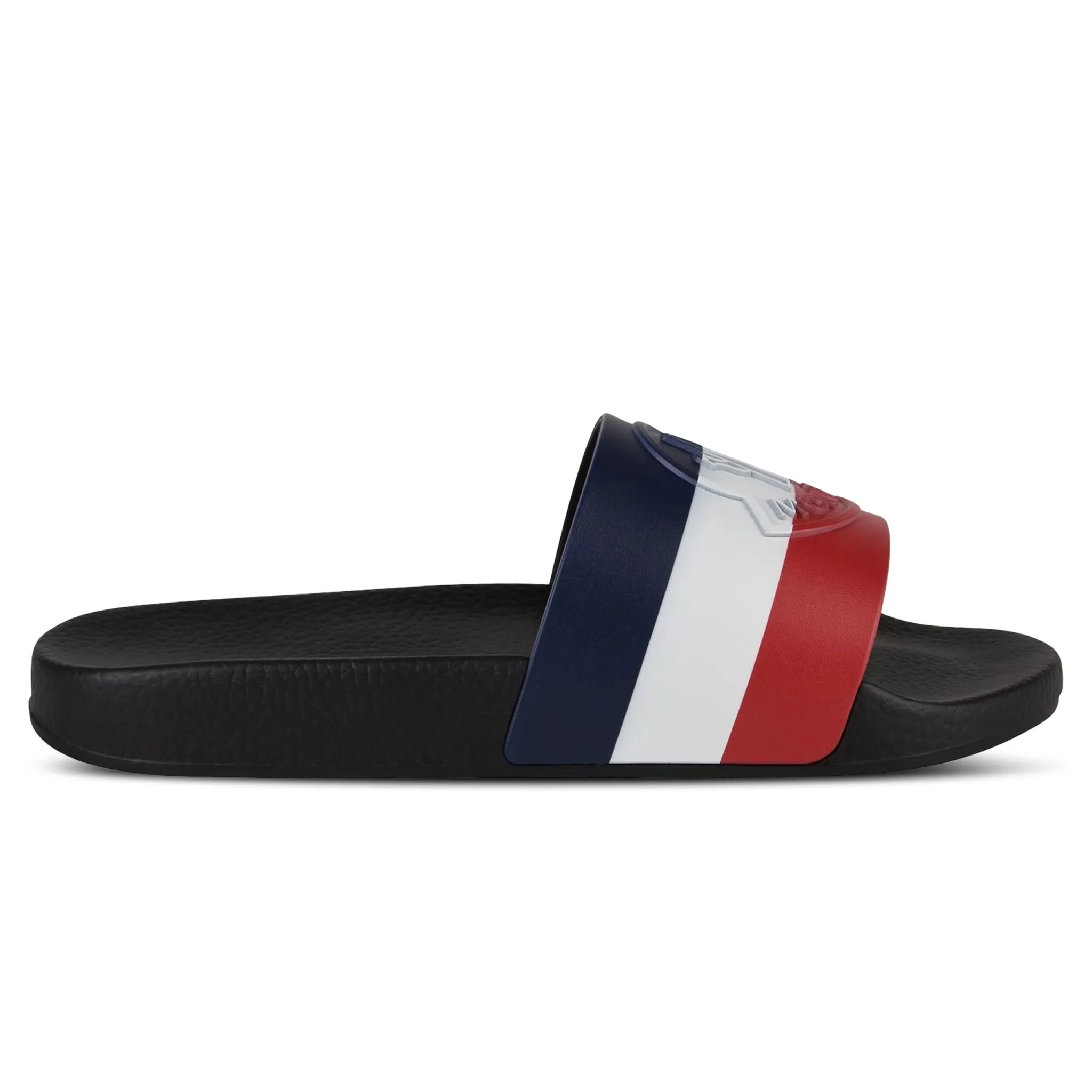 Moncler Basile Black Sliders - Premium Men's Slide Sandals for Summer Comfort & Style - Perfect for Beach, Pool, and Casual Outings