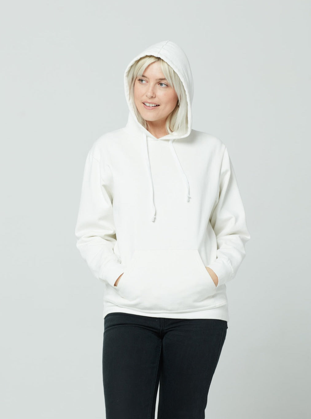 Unisex Hoodie - Soft Cotton Pullover Sweatshirt for Men & Women | White | Casual Wear, Street Style, Gym & Lounge
