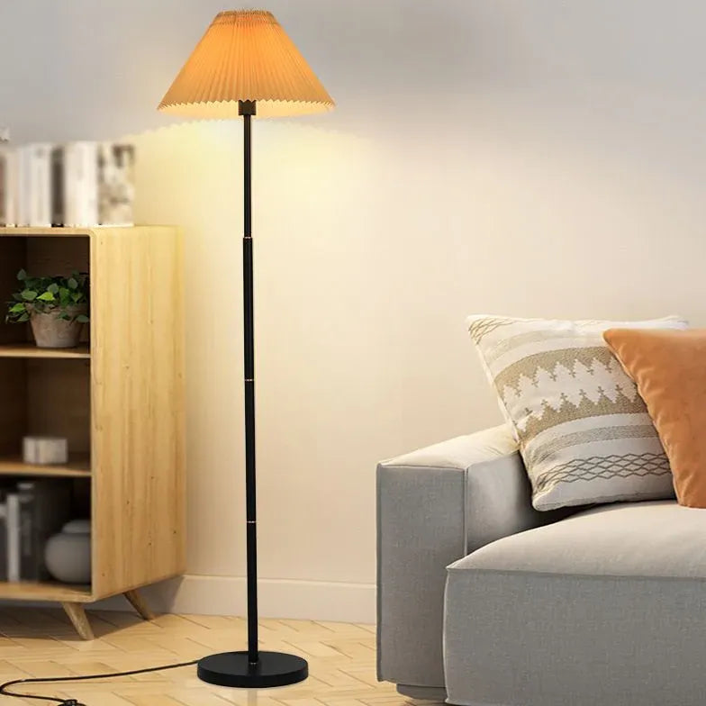 Modern Minimalist Umbrella-Shaped Floor Lamp with Long Rod - Perfect for Living Room, Bedroom, and Office Lighting Decor