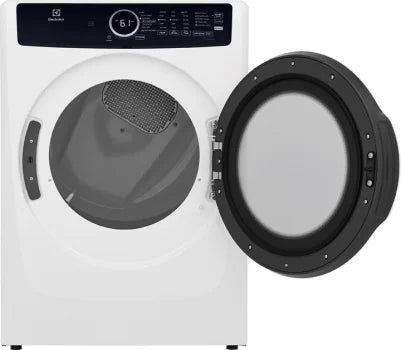 Electrolux ELFG7437AW 8.0 Cu. Ft. White Front Load Gas Dryer with Perfect Steam & Instant Refresh Technology - Ideal for Large Families & Quick Laundry Refresh in Modern Homes