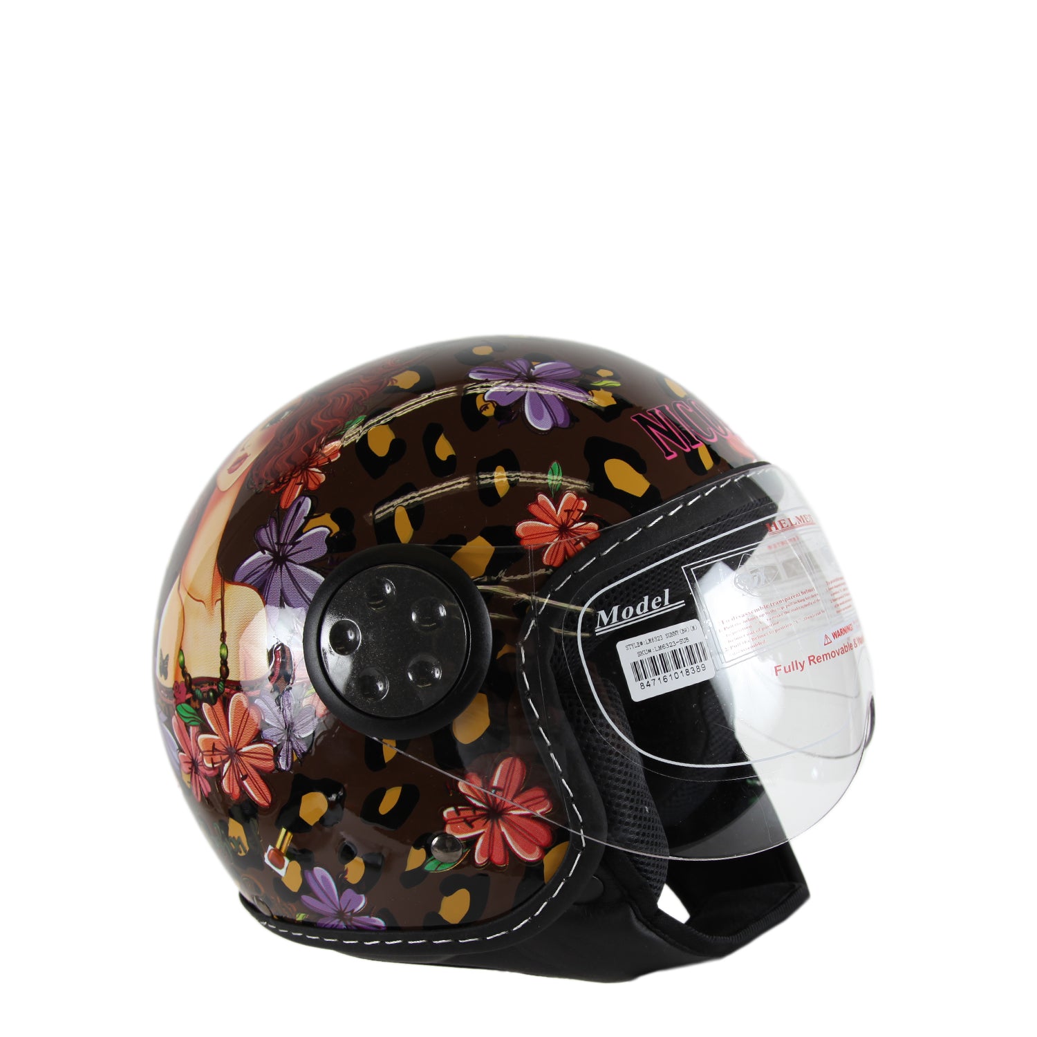 Open Face Helmet - Lightweight Motorcycle Helmet for Men & Women - DOT Approved for Safety - Perfect for Cruiser, Scooter & Street Bike Riding