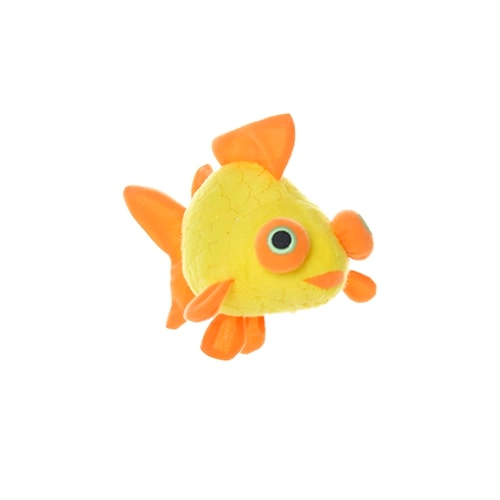 Mighty Ocean Dog Squeaky Toy - Gideon the Goldfish Plush Chew Toy for Small & Large Dogs (Mini & Regular Size) - Perfect for Playtime, Training & Teething Relief
