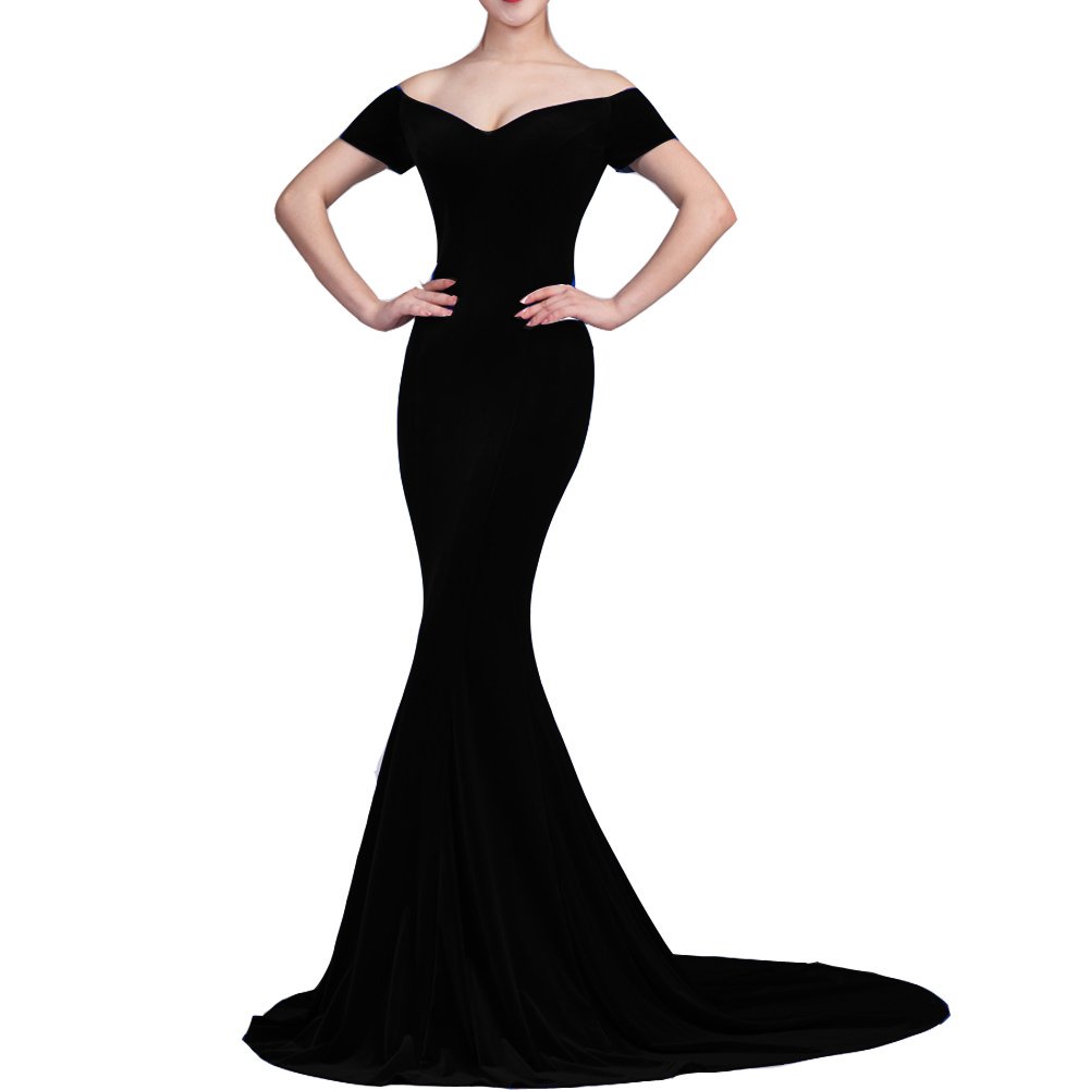 Lemai Velvet Long Formal Dress for Women - Elegant Prom, Evening Gown & Pageant Dress for Special Occasions, Parties & Black Tie Events