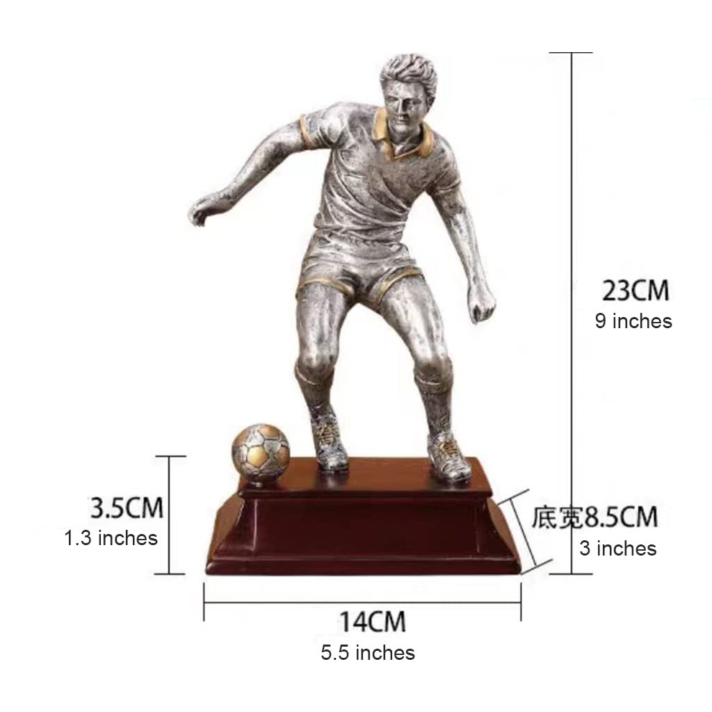 BOFANGSM Custom Football MVP Trophy Award - Golden Boot Player Statue for Soccer Awards, Excellent Forward Recognition, Personalized Engraving Souvenir | Perfect for Tournaments, Banquets & Fan Gifts