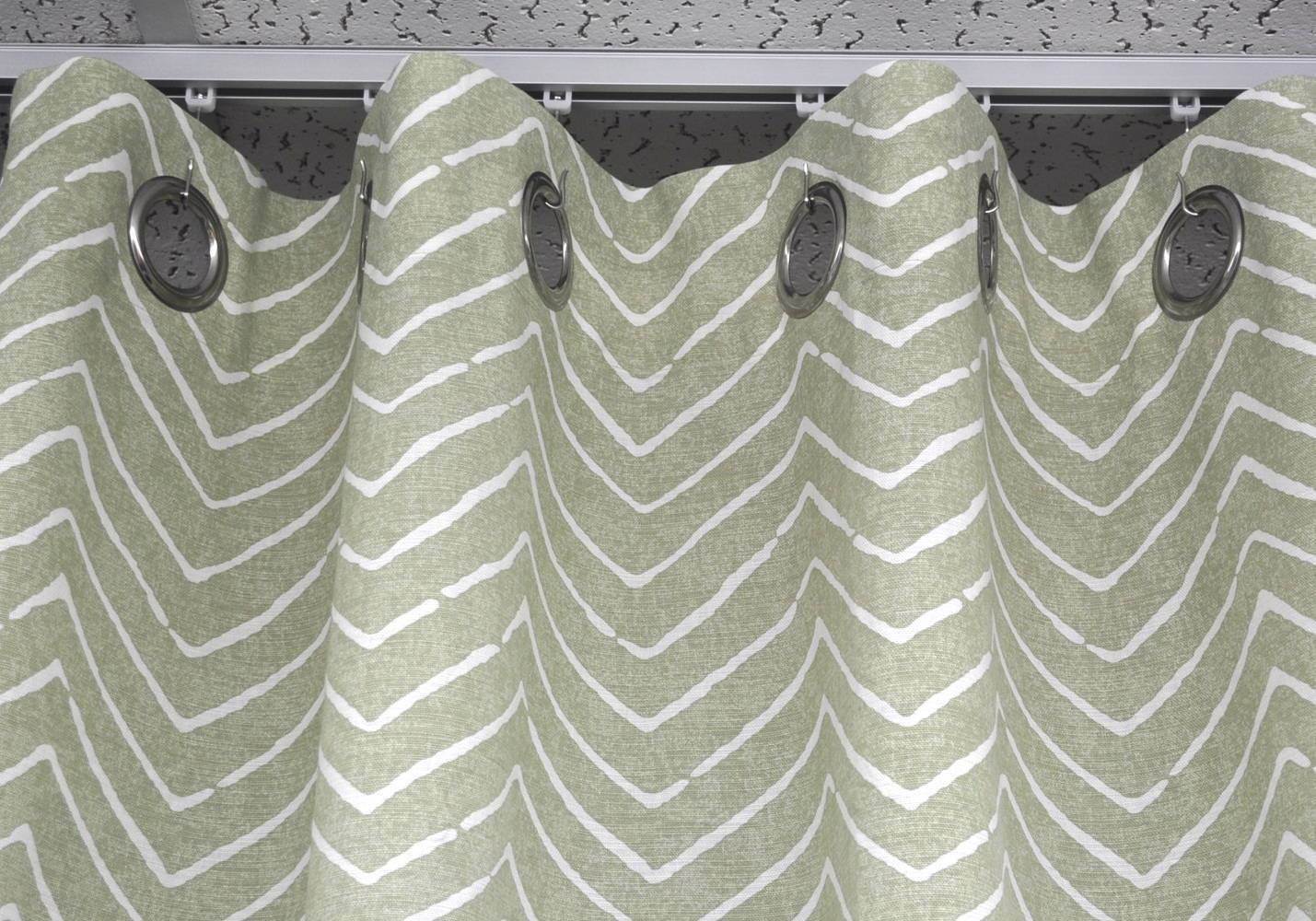 White Ceiling Curtain Track Set - 18 Feet in 3 Sections with Wheeled Carriers & Hooks - Perfect for Living Room, Bedroom, and Home Theater Window Treatments