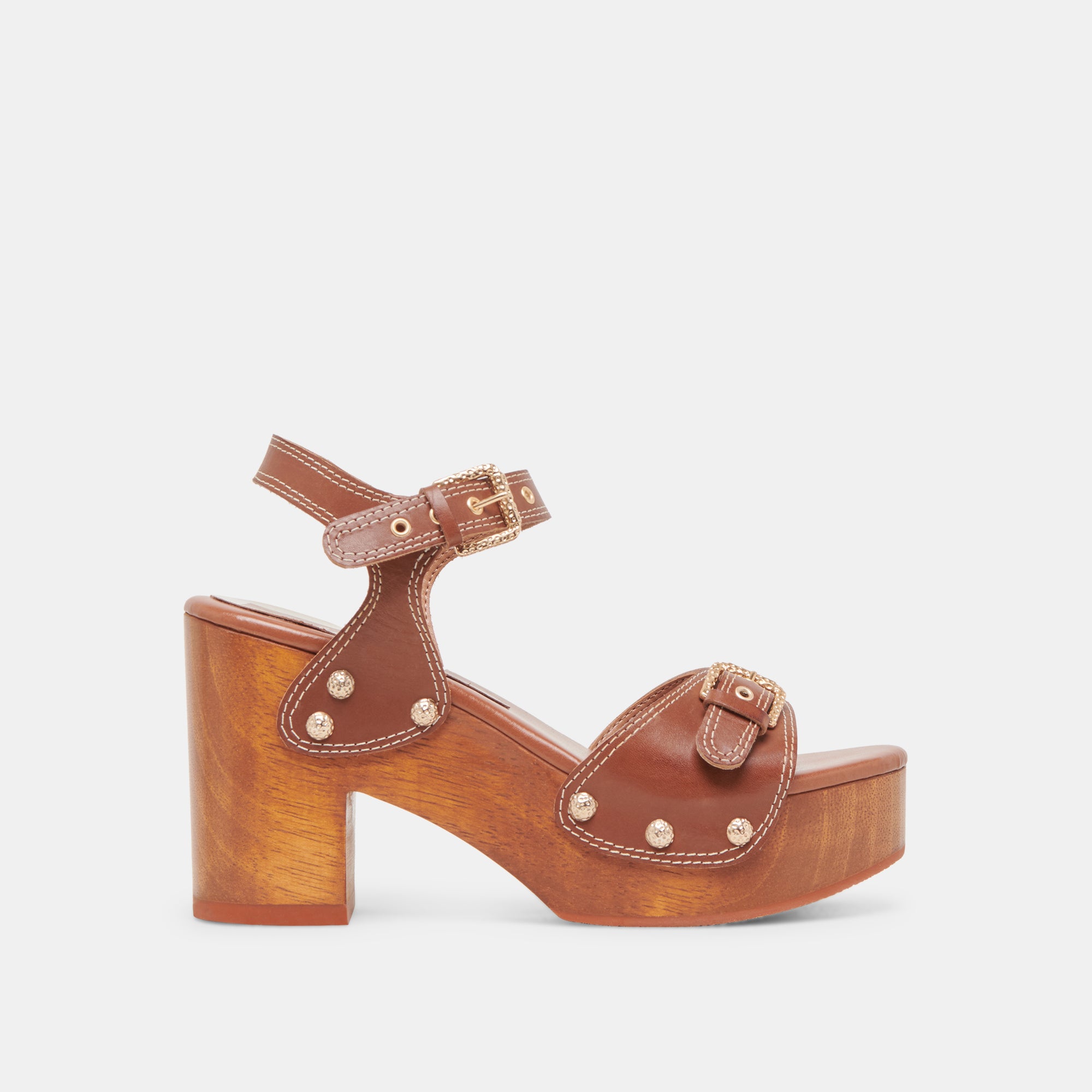 YANDY Women's Cognac Leather Heels - Stylish High Heels for Parties, Weddings & Evening Events