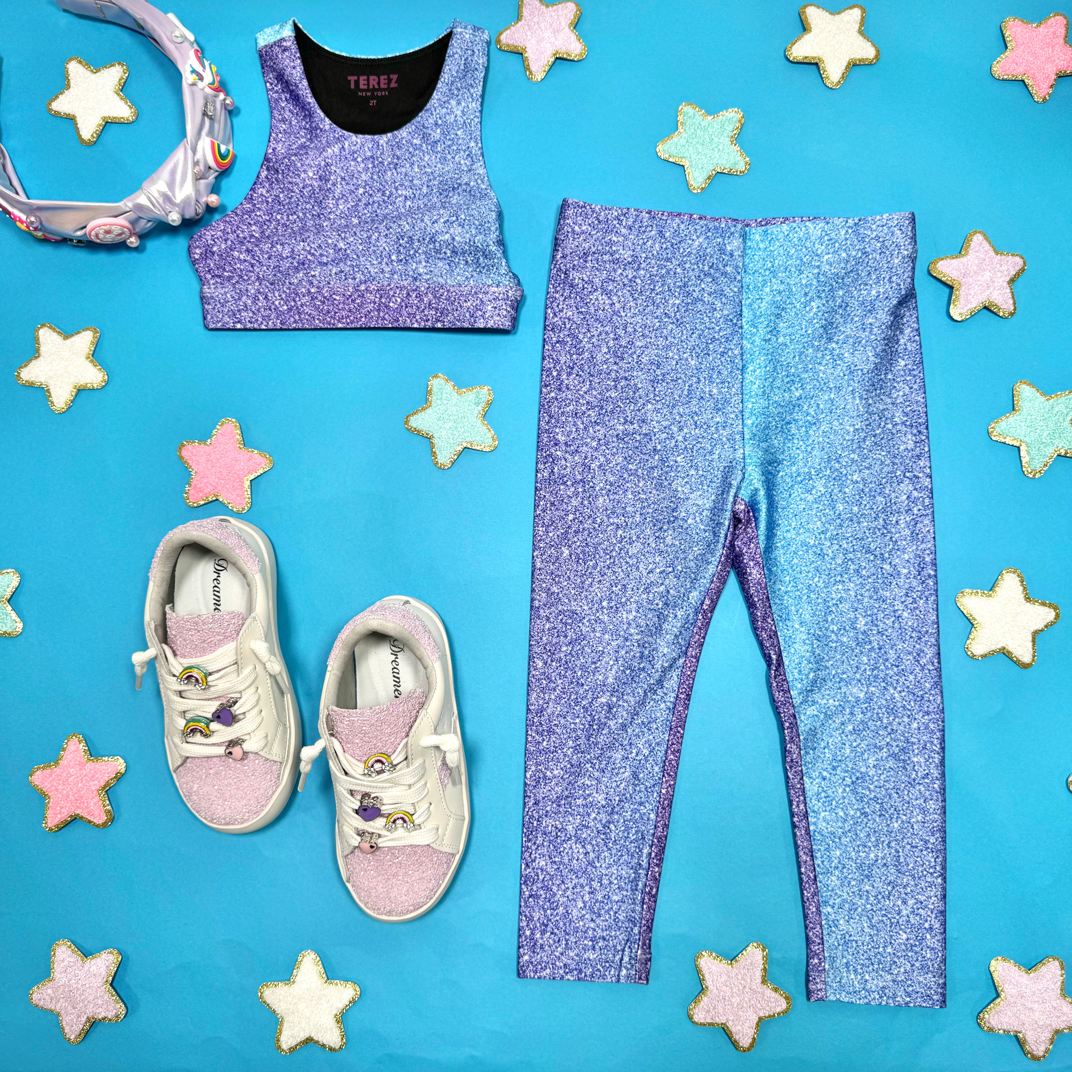Sparkly Unicorn Print Leggings for Women - Comfortable & Stretchy Yoga Pants - Perfect for Workout, Dance, Gym & Casual Wear