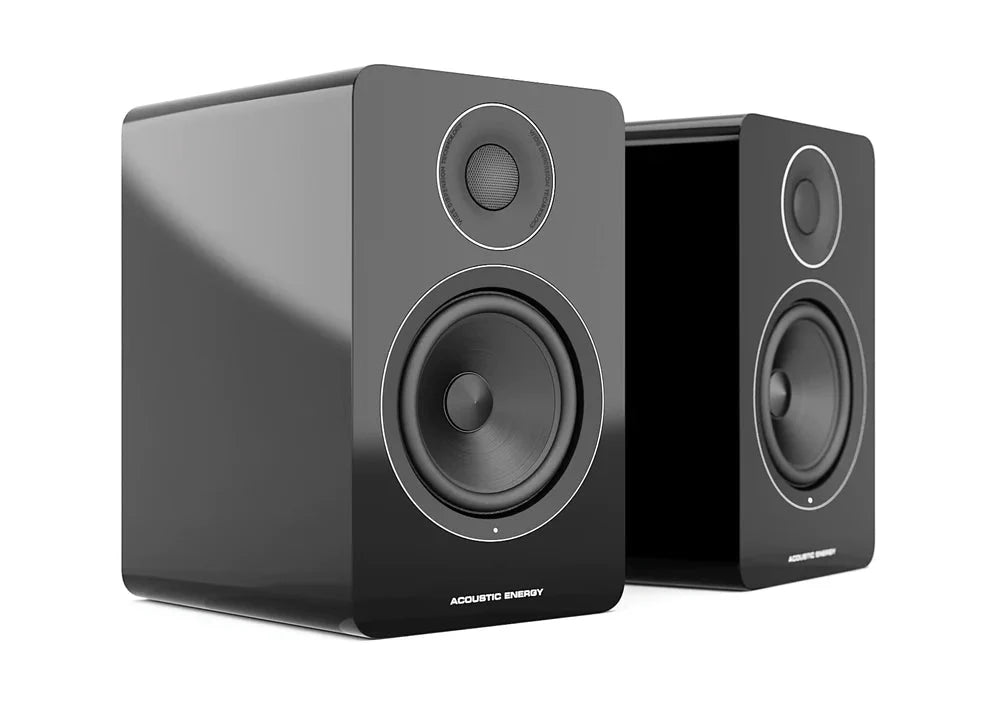 Acoustic Energy AE1 Active Bookshelf Speakers (Pair) - High-Performance Studio Monitors for Home Audio, Music Production & Professional Recording