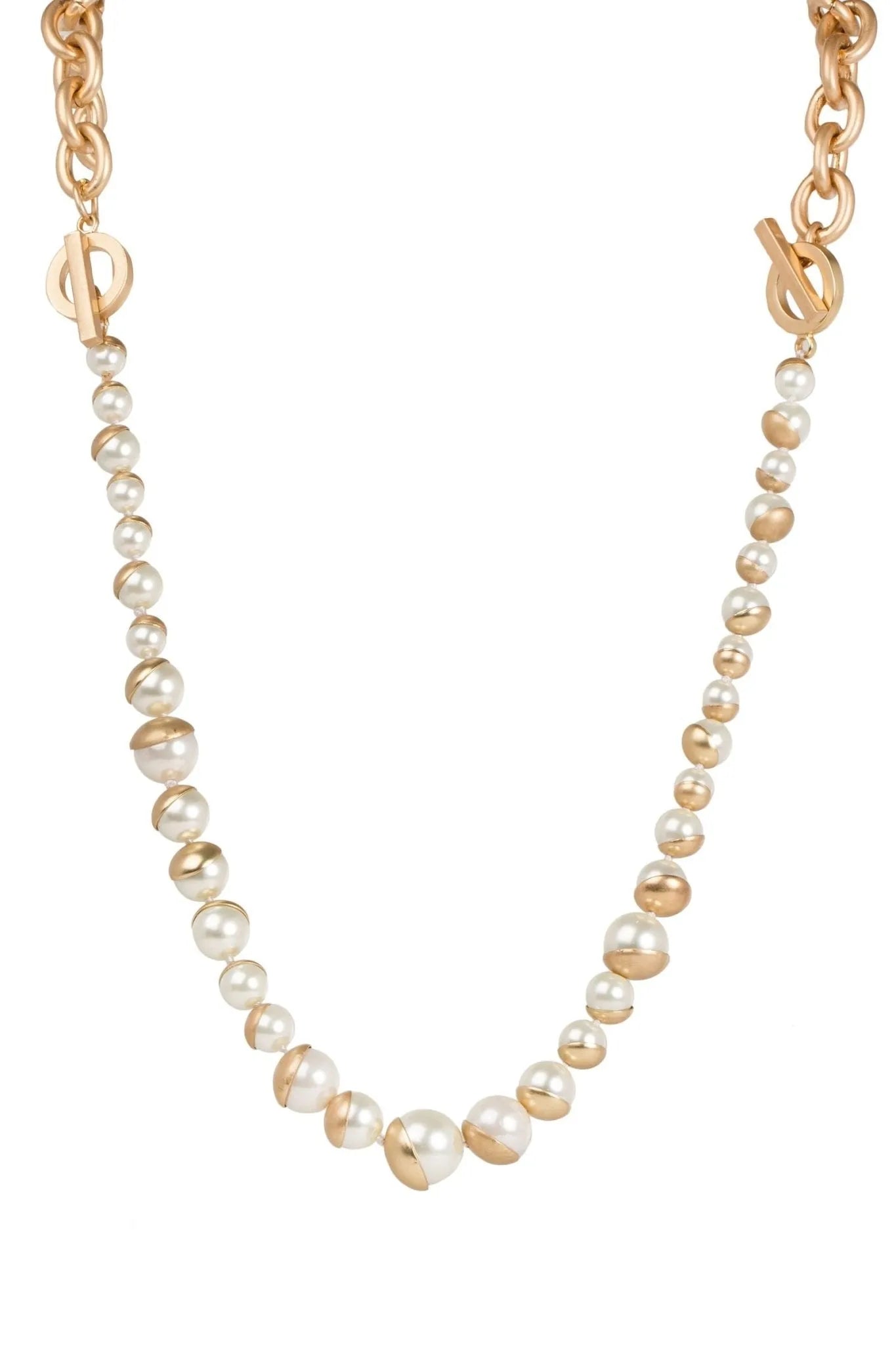 Elegant Pearl Gold Chain Necklace for Women - Versatile Layering Jewelry for Daily Wear, Parties & Special Occasions