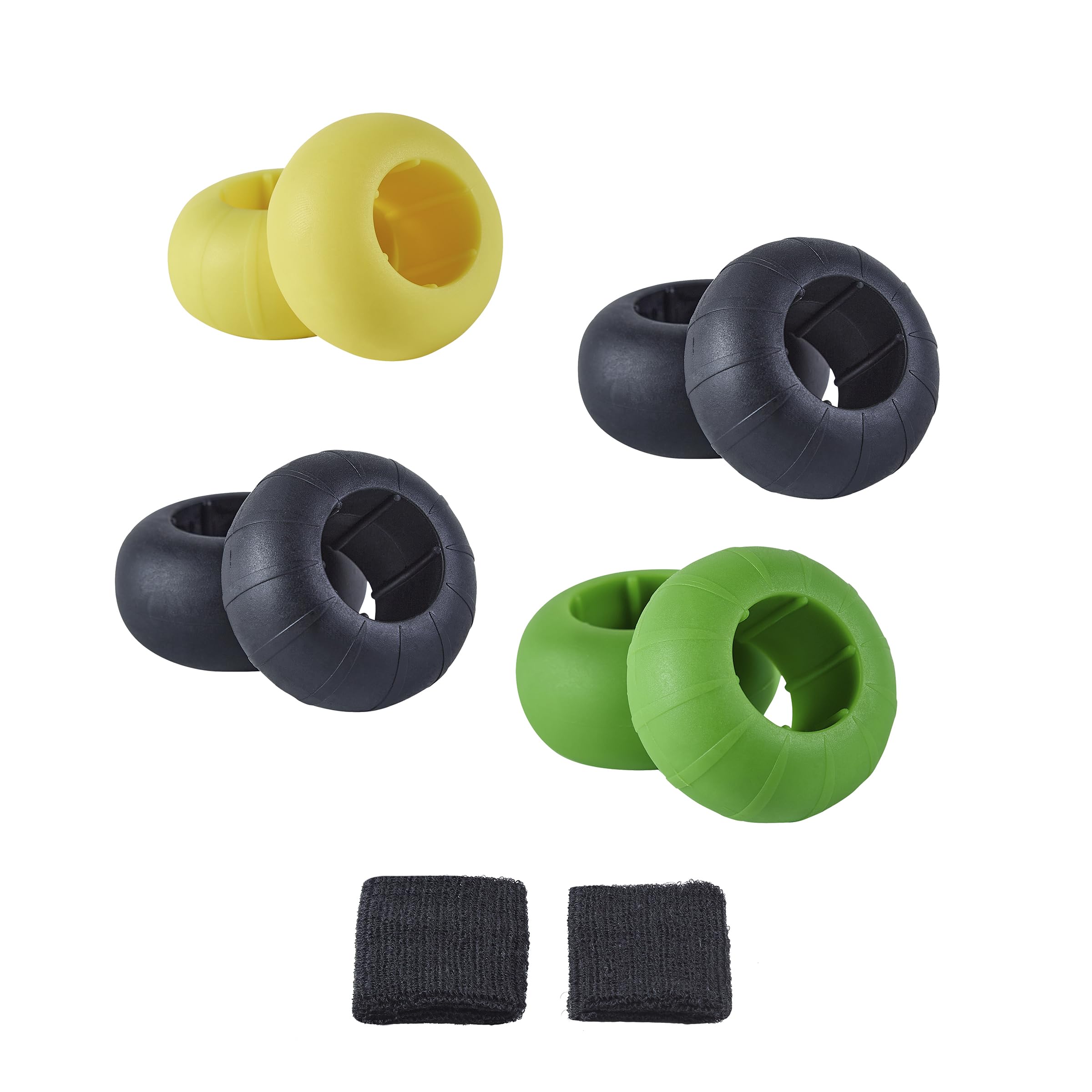 Premium Bat Grip Choke Up Rings - 8 Pack Baseball Training Rings with 2 Wrist Protectors for Enhanced Swing Control & Comfort - Ideal for Baseball, Softball, and Batting Practice