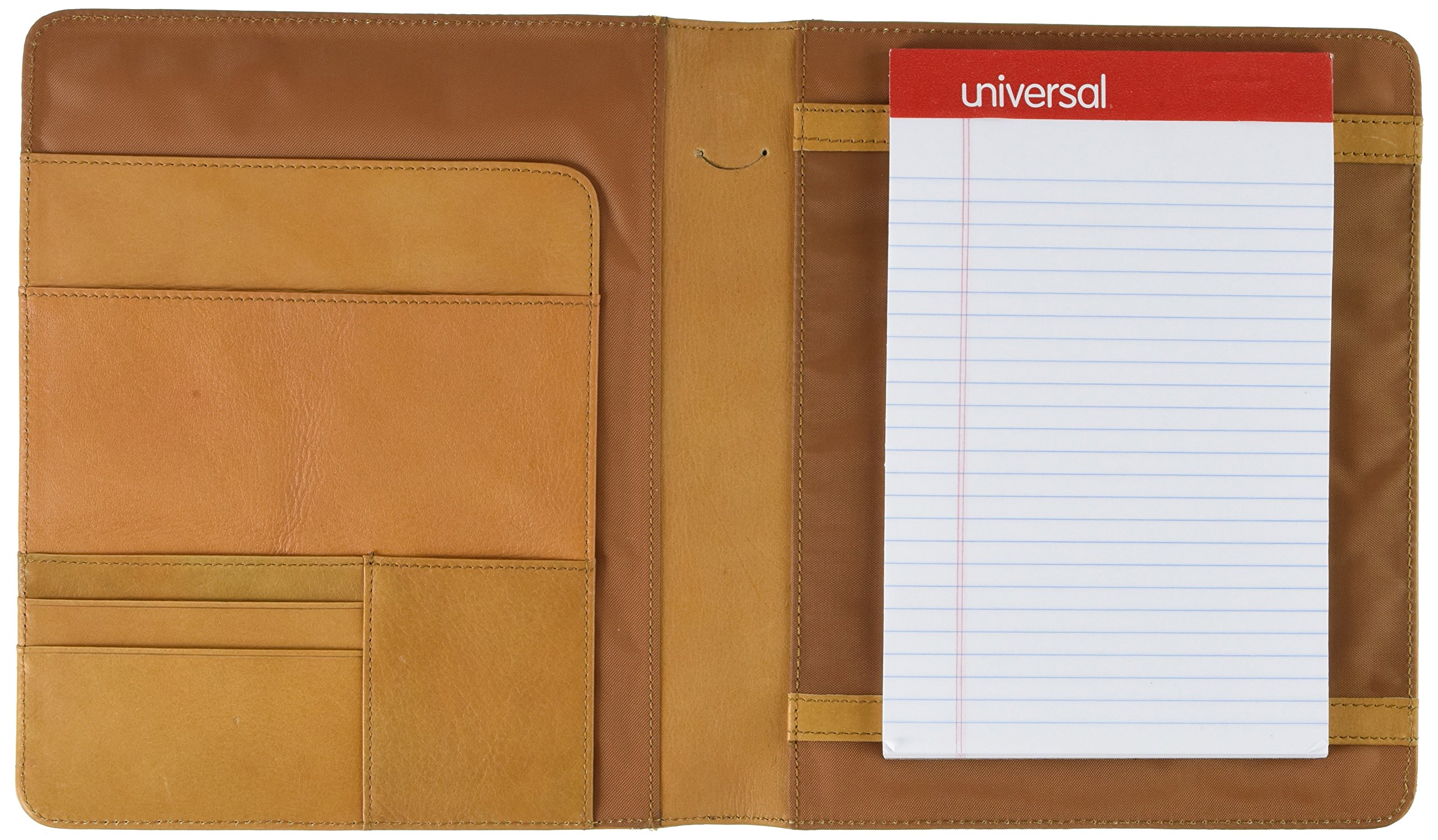 Bellino Leather Memo Pad Holder Junior - Tan | Premium Leather Notebook Cover | Perfect for Office, School & Travel Organization