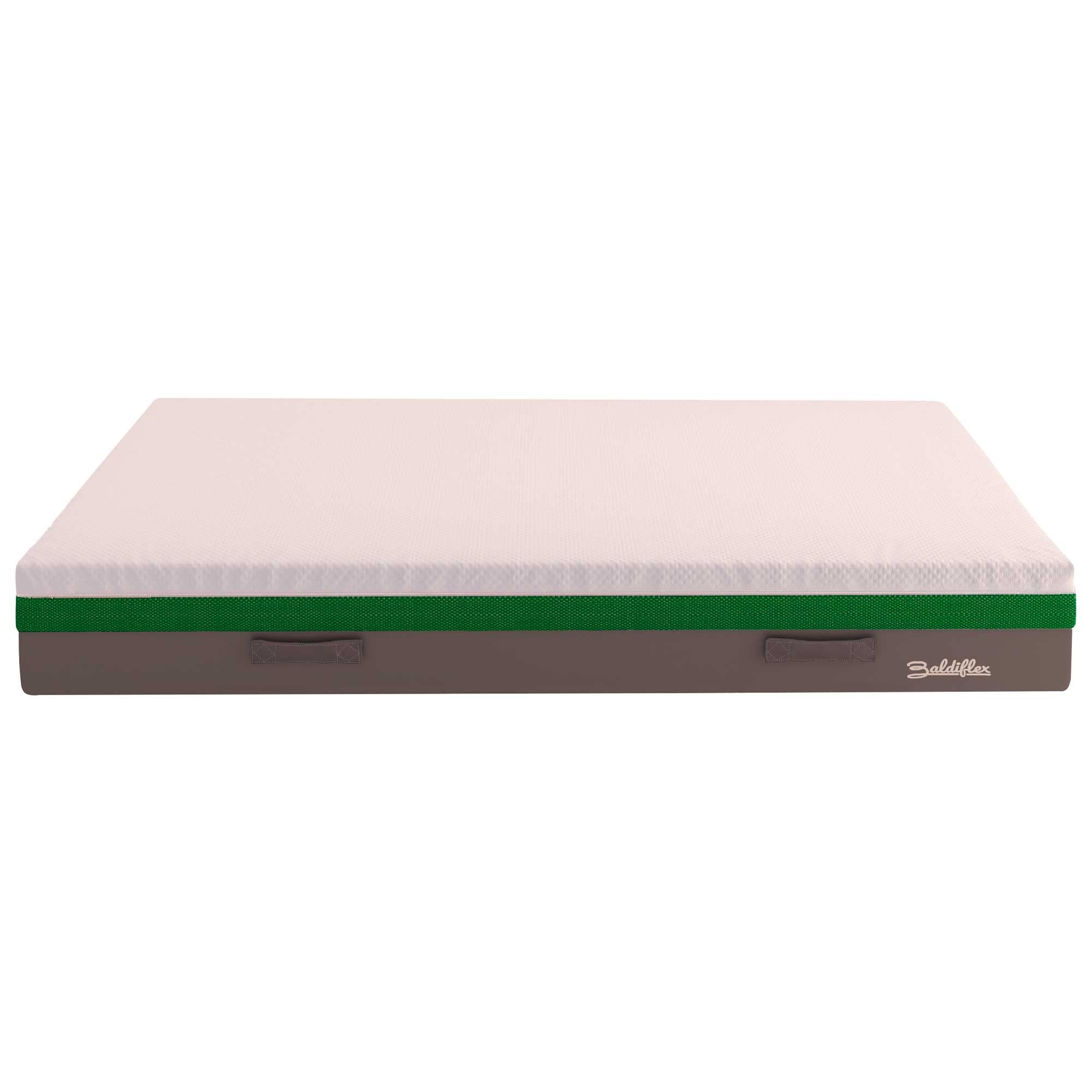 Baldiflex Single Memory Foam Mattress Mojito Big - Medical Grade Viscoelastic Mattress with Removable Cover - 85 x 190 cm H30 cm - Perfect for Home, Hospital & Elderly Care