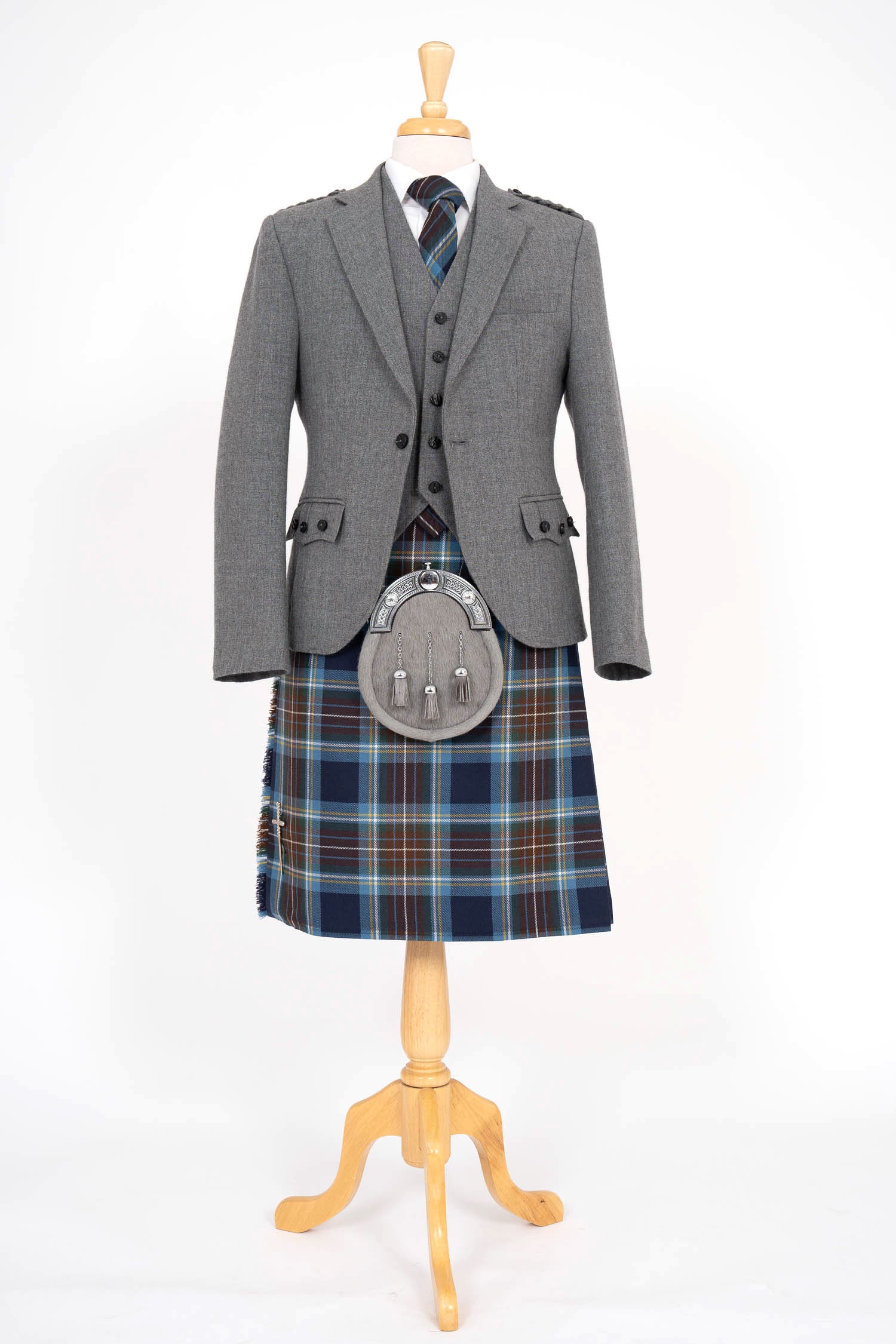Holyrood Tartan Kilt for Men & Boys - Traditional Scottish Highland Dress for Weddings, Events & Cosplay